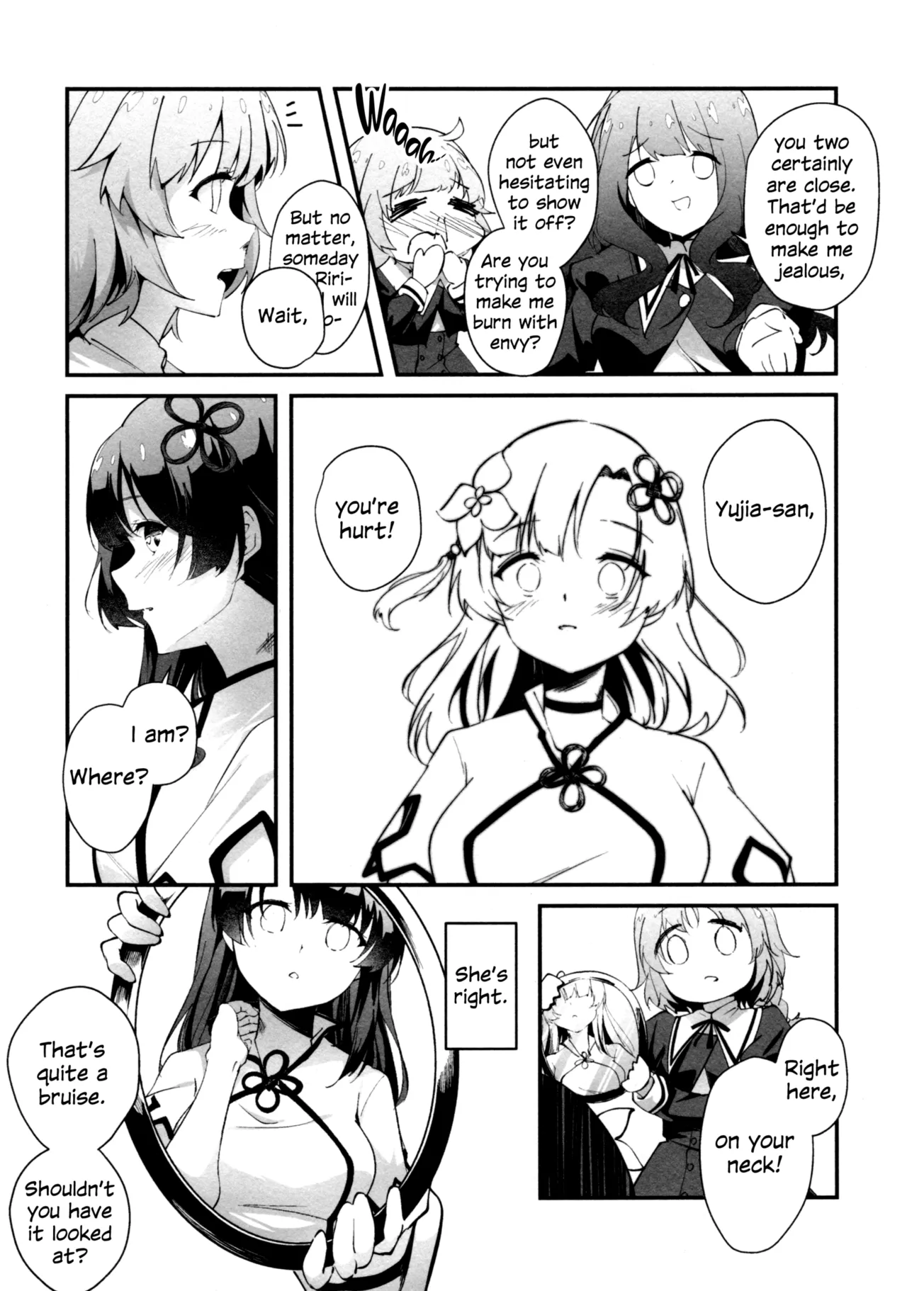 (Hikiau Unmei 4th) [Taipeijin (Mushihara)] Nettaiya ni Goyoushin | Be Careful on Sweltering Nights (Assault Lily) [English] 图片编号 4