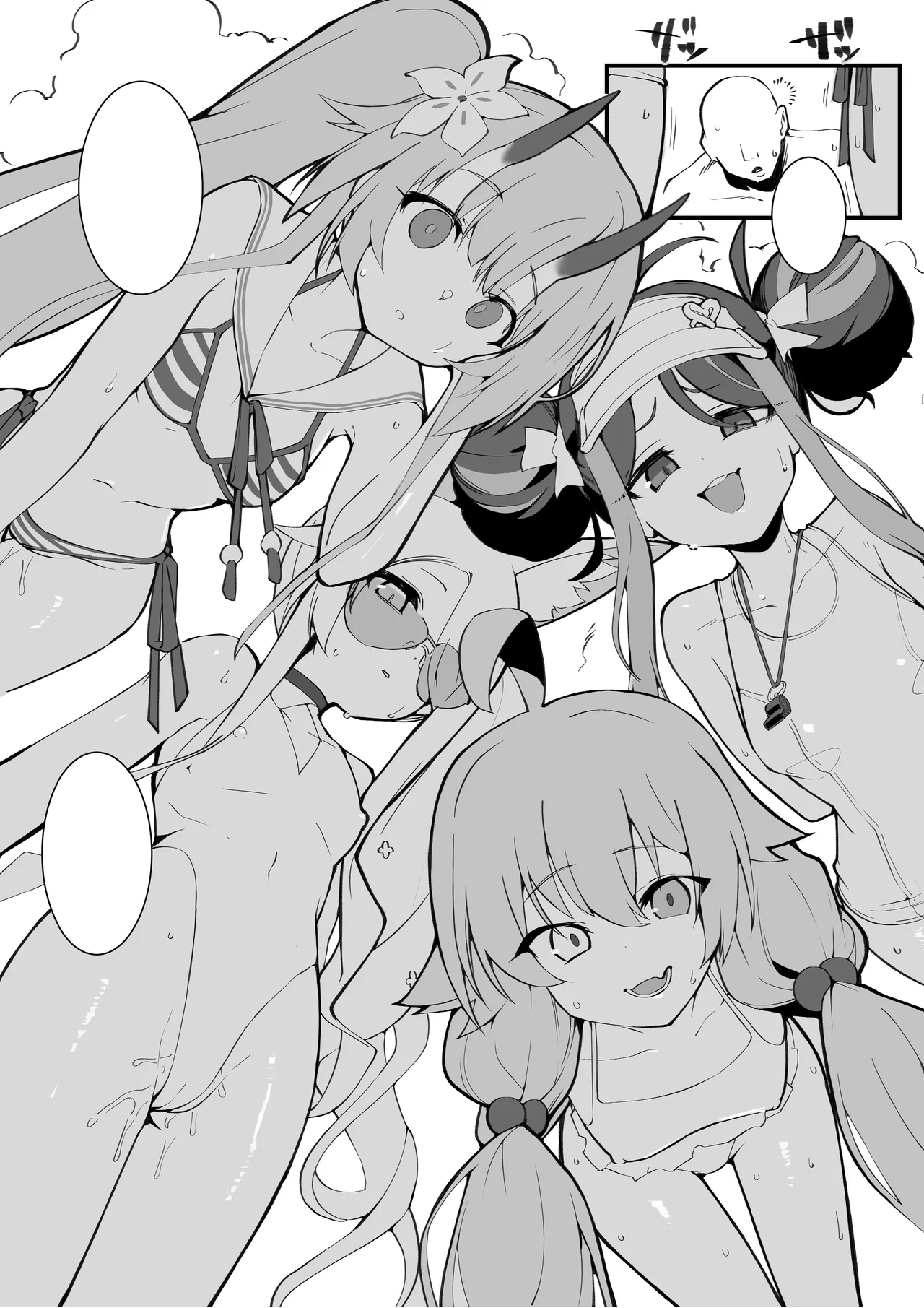 [Armadillo (Renji, Daiji)] Tamari ni Tamatta Seiyoku Uketomemasu Sensei no Koto ga Daisukidakara... Seishori Schedule Go-Youi Shimashita 4 (Blue Archive) [Textless] [Digital] numero di immagine  28