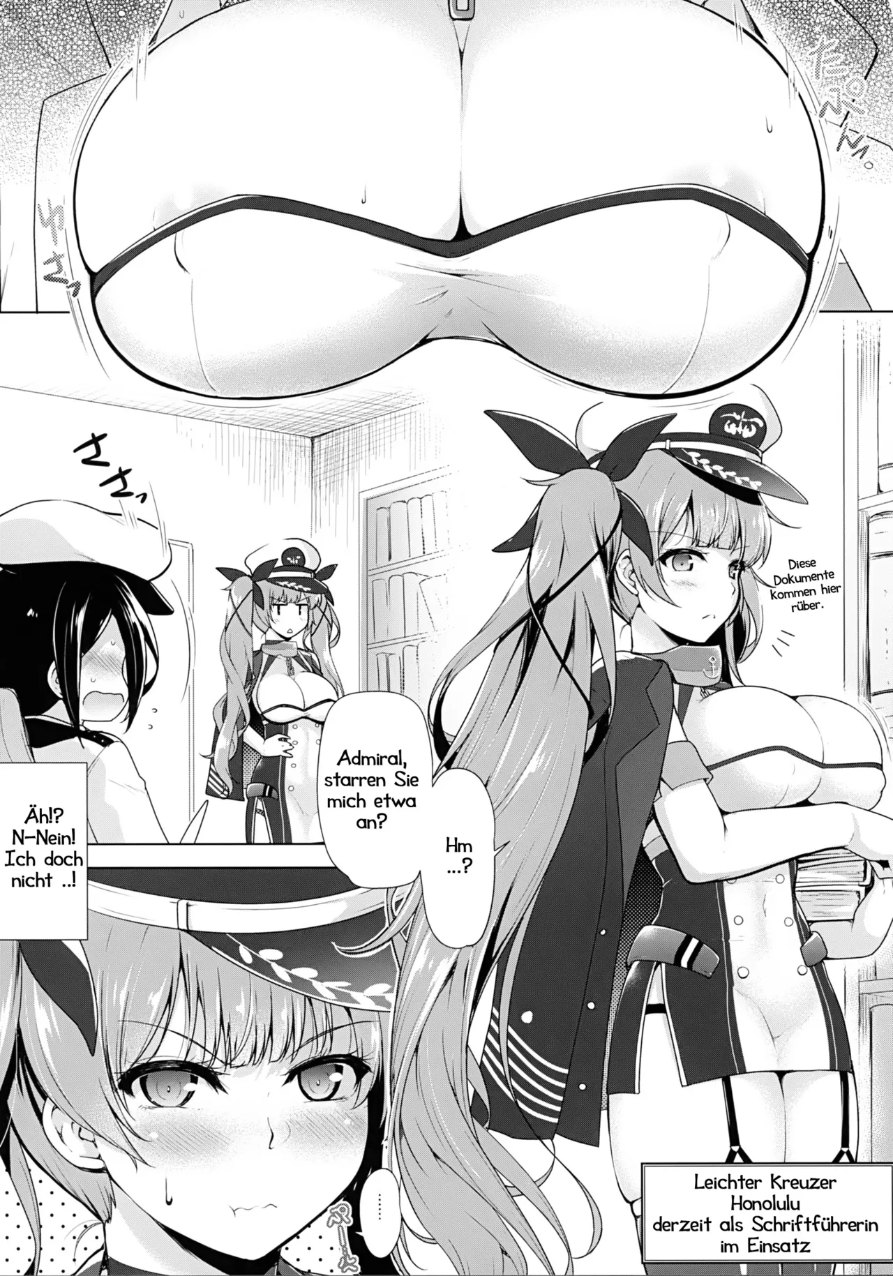 (AzuLan Musou) [C.R's NEST (C.R)] Honolulu-san ga Bucchouzura Shinagara Oppai de Nagusamete Kureru Hon | Honolulus heilender Ballast (Azur Lane) [German] [Haigen] 图片编号 4