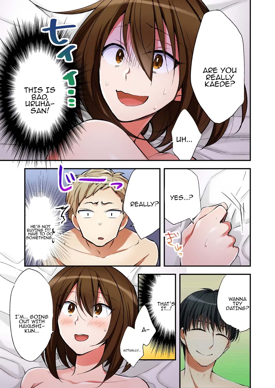 [Minamino Hazuki] Fuuzokujou to Boku no Karada ga Irekawatta node Sex Shite mita 6 | My body was swapped with a prostitute's, so I tried having sex 6 [Tenuous Scans] numero di immagine  3