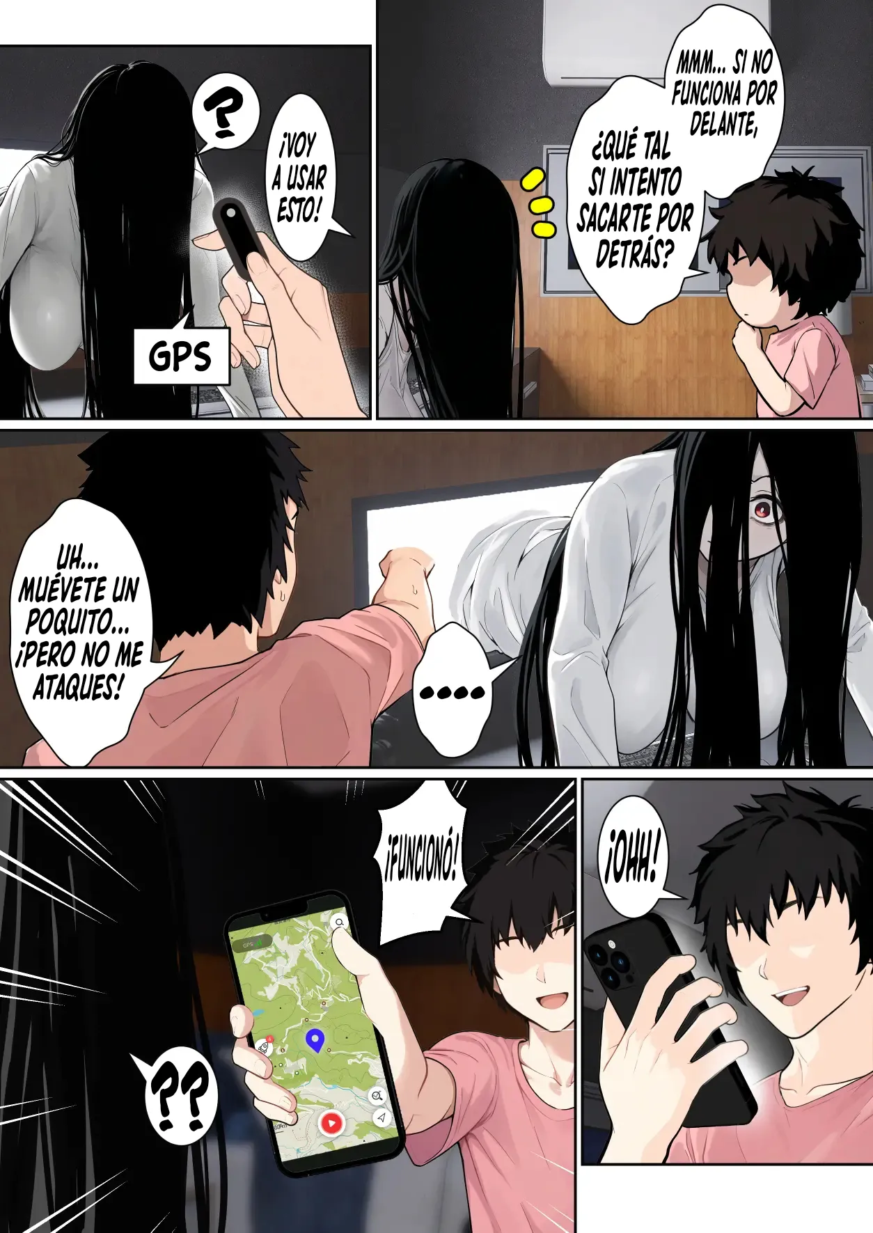 [pz-x] Sadako ga Pasokon Gamen ni Hikkakaru ken ni Tsuite｜El Díaa Que Sadako Se Quedó Atascada En La Pantalla De Mi Computadora [Spanish] [El naranjas = Mr.Naranjas] image number 7
