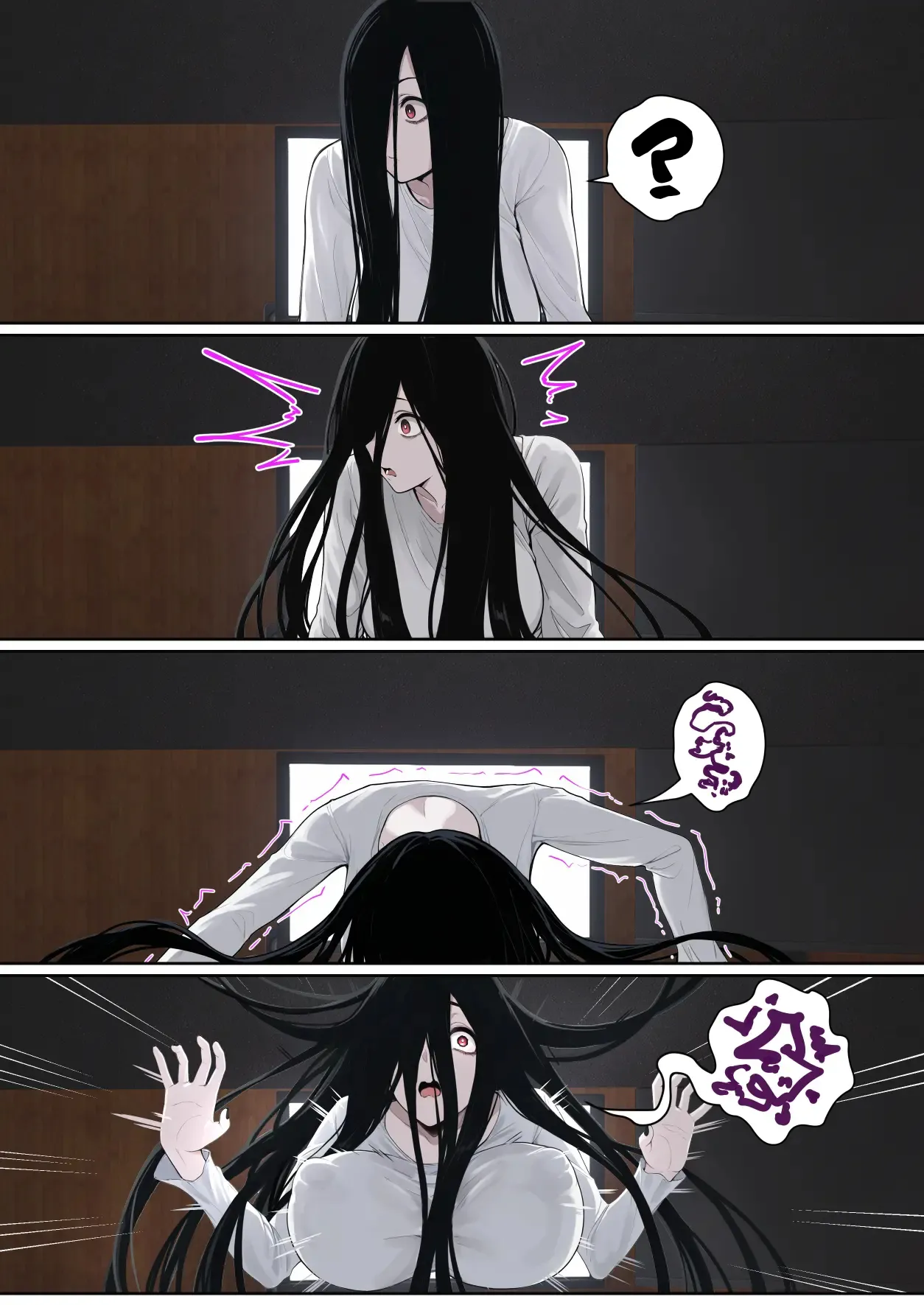 [pz-x] Sadako ga Pasokon Gamen ni Hikkakaru ken ni Tsuite｜El Díaa Que Sadako Se Quedó Atascada En La Pantalla De Mi Computadora [Spanish] [El naranjas = Mr.Naranjas] image number 13