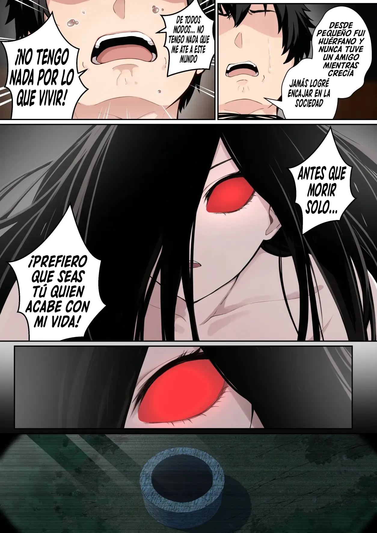 [pz-x] Sadako ga Pasokon Gamen ni Hikkakaru ken ni Tsuite｜El Díaa Que Sadako Se Quedó Atascada En La Pantalla De Mi Computadora [Spanish] [El naranjas = Mr.Naranjas] image number 40