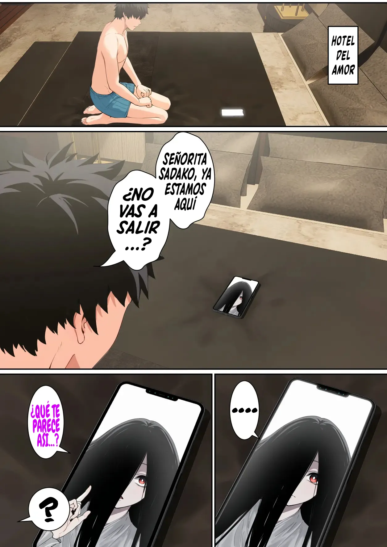 [pz-x] Sadako ga Pasokon Gamen ni Hikkakaru ken ni Tsuite｜El Díaa Que Sadako Se Quedó Atascada En La Pantalla De Mi Computadora [Spanish] [El naranjas = Mr.Naranjas] image number 61