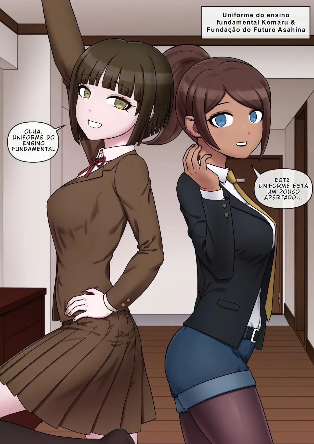 Komaru Naegi & Aoi Asahina [Portuguese-BR] [BLACKSUB] image number 44