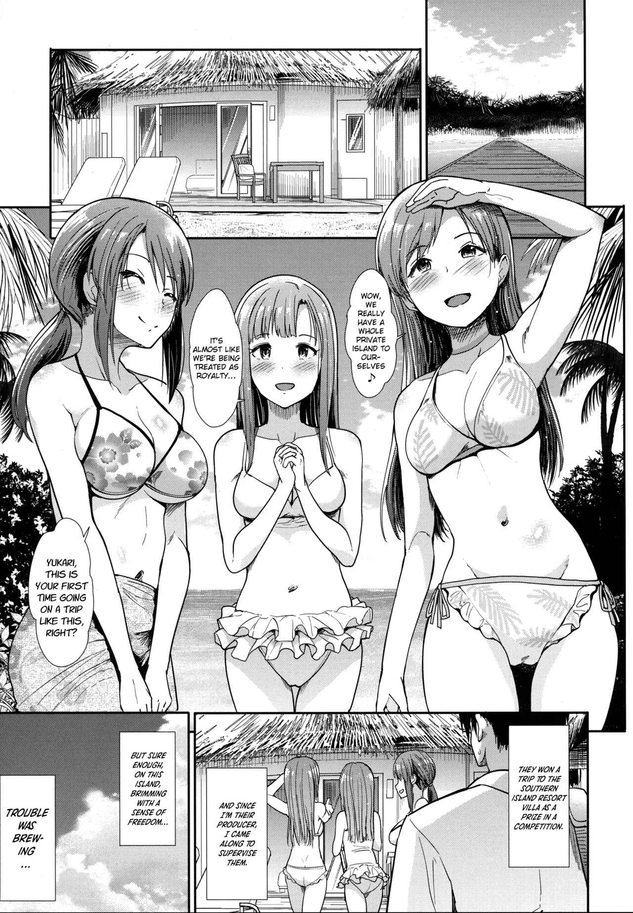 (C92) [Takemasaya (Takemasa Takeshi)] Seiso Sannin Musume Tokonatsu Rakuen (THE IDOLM@STER CINDERELLA GIRLS)(English)(12 Translations) image number 2