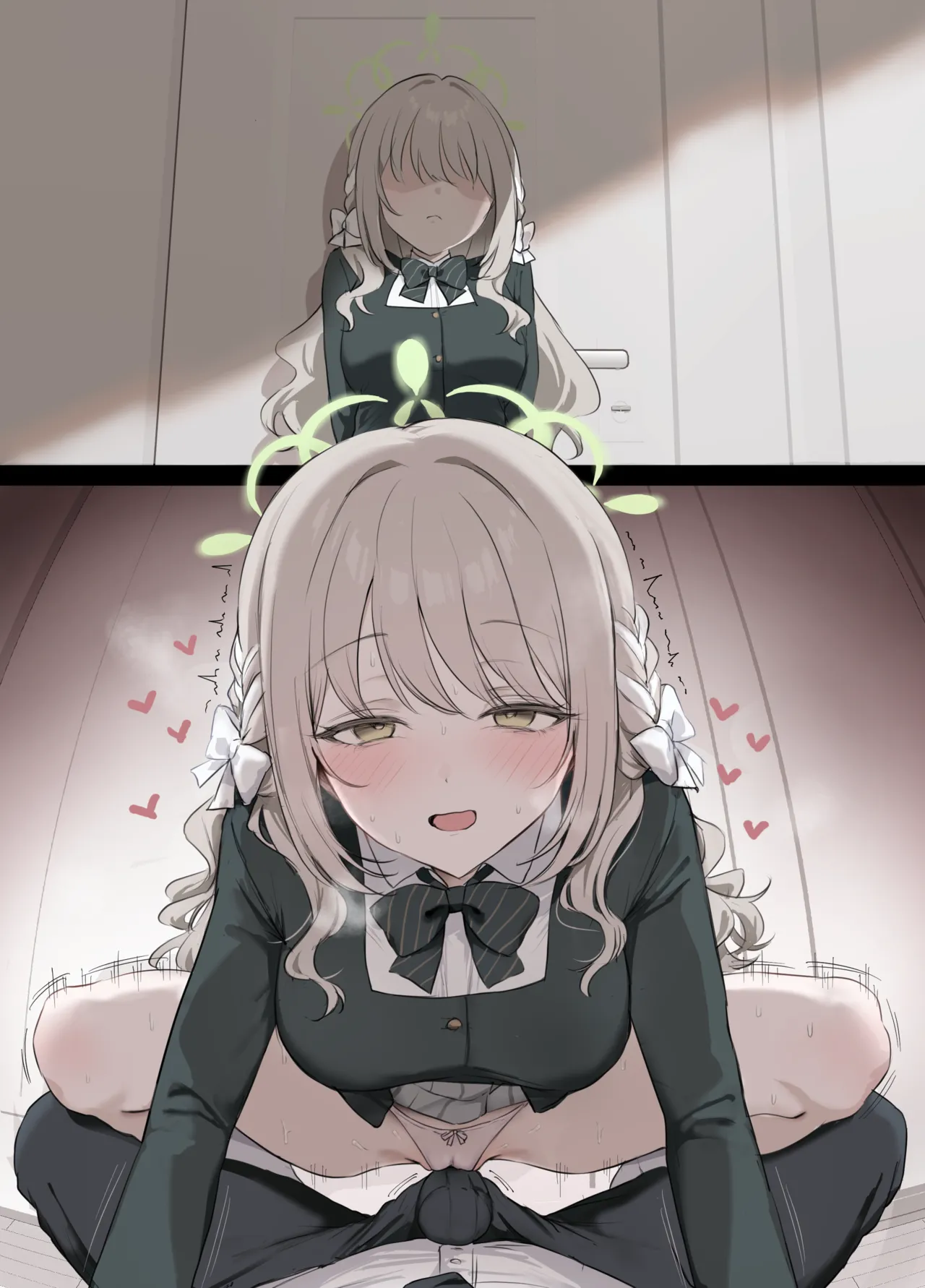 [安心院さとり] 連絡返してくれない先生を我慢の限界で襲っちゃうミヨ (ブルーアーカイブ) numero di immagine  7