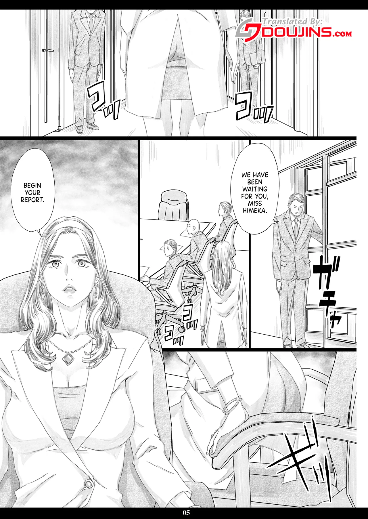 [M (Amano Ameno)] Kyonyuu Shachou Reijou Saimin Niku Ningyou | Buxom High-Class Chairwoman Meat Doll [English] {Doujins.com} [Digital] image number 4