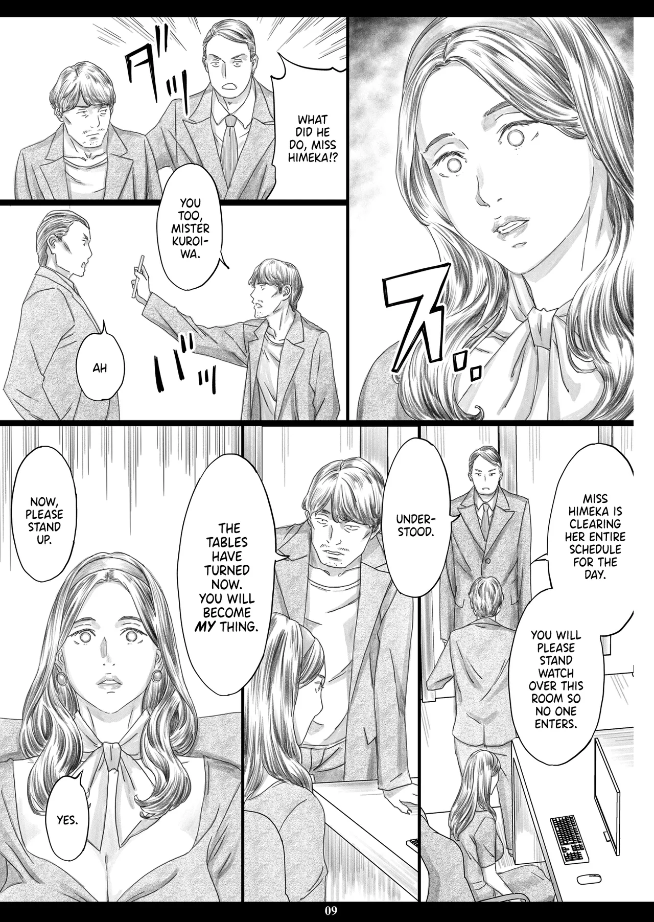 [M (Amano Ameno)] Kyonyuu Shachou Reijou Saimin Niku Ningyou | Buxom High-Class Chairwoman Meat Doll [English] {Doujins.com} [Digital] image number 8