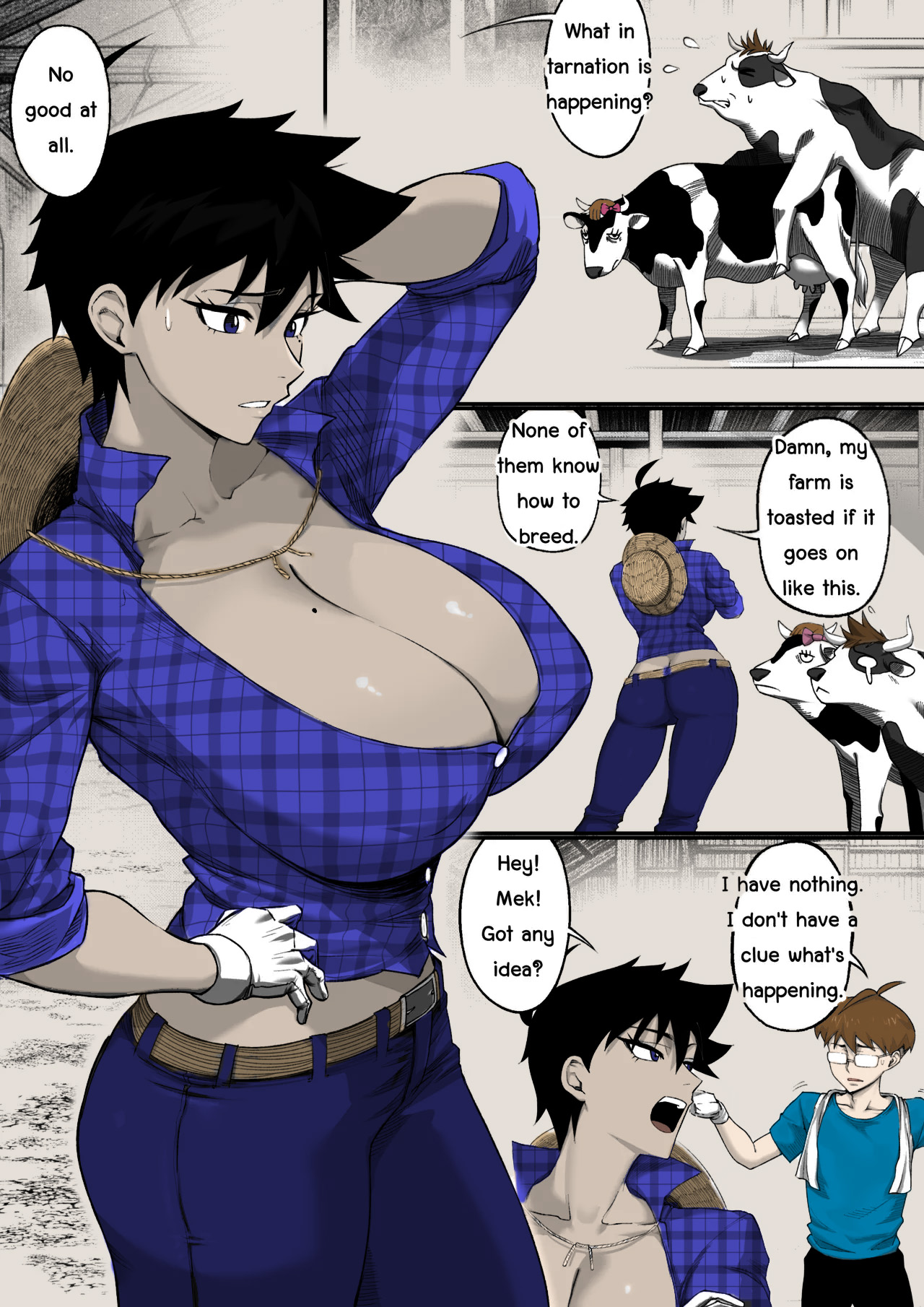 [NesZ] My Farmer Aunt is Having a Problem [English] [DL Color] [Colorized] image number 1