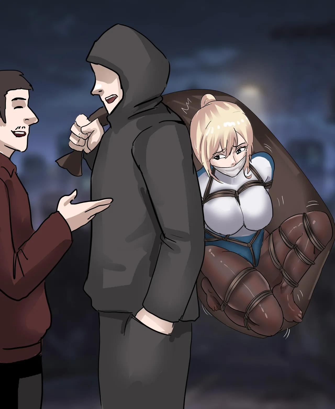 [King] 丝袜马华小说漫改—蠕动的麻袋 image number 26