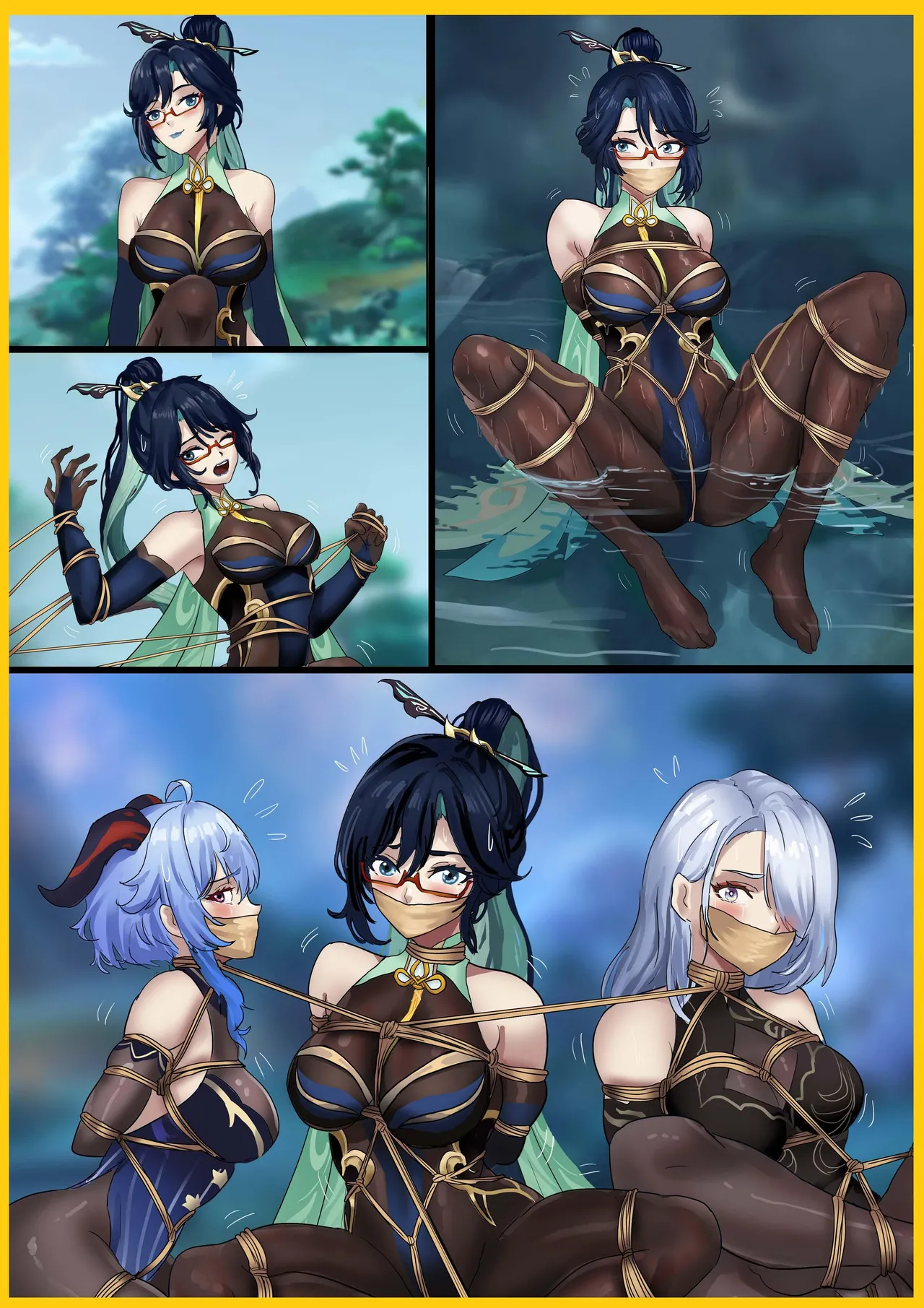 [King] 原神缚——闲云与她的性感徒弟们 image number 1