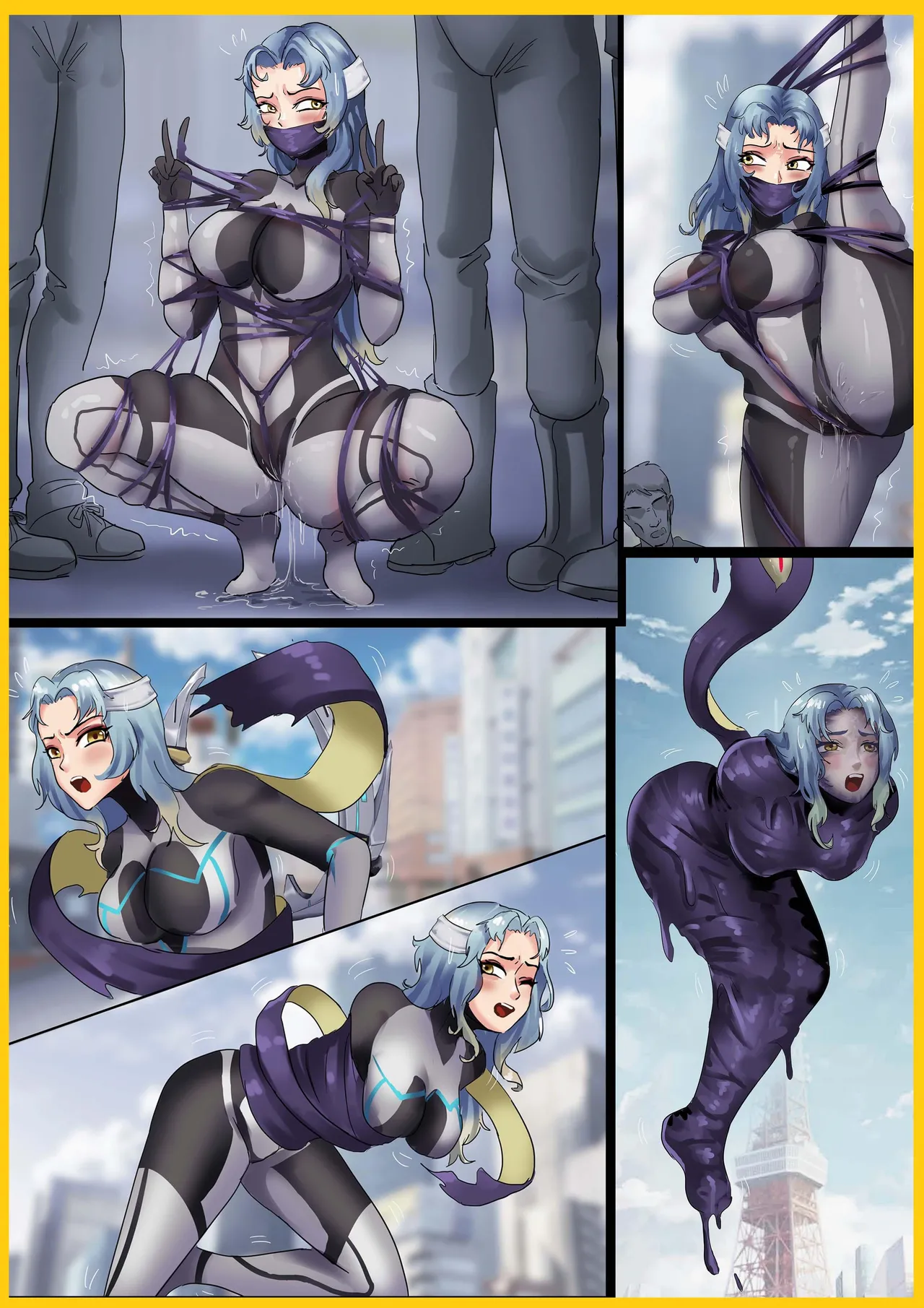 [King] 紧身衣女战士被寄生生物肆意玩弄 image number 1