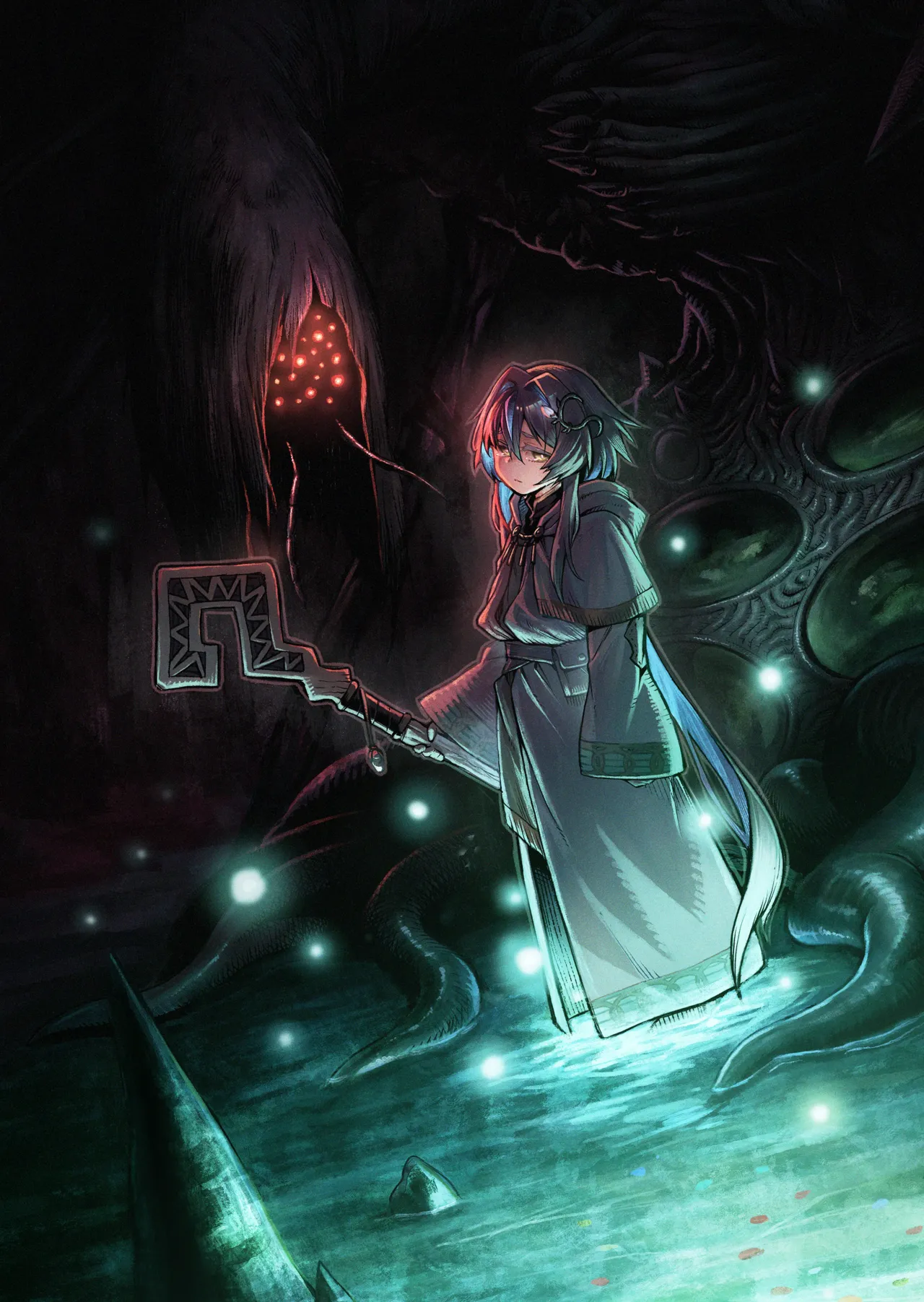 [I'm moralist (柳原ミツキ、犬侍、タケ)] 牝華貪蟲オグフェスカ【前編】[半無修正] 日文 image number 66