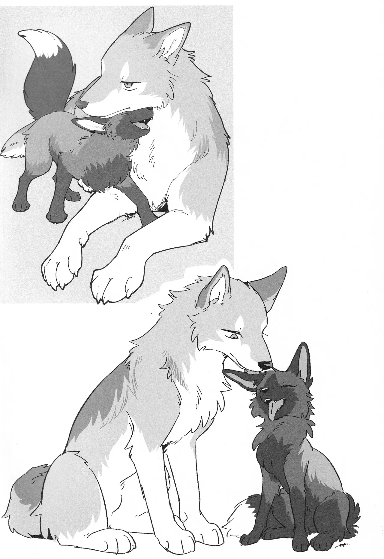 (Kemoket 16) [Kaiten ParaDOGs (Minaga Tsukune)] Mesugaki kitsune to ookamikun | 雌小鬼狐与狼君 [Chinese]  [Skaarsgard个人汉化] numero di immagine  13