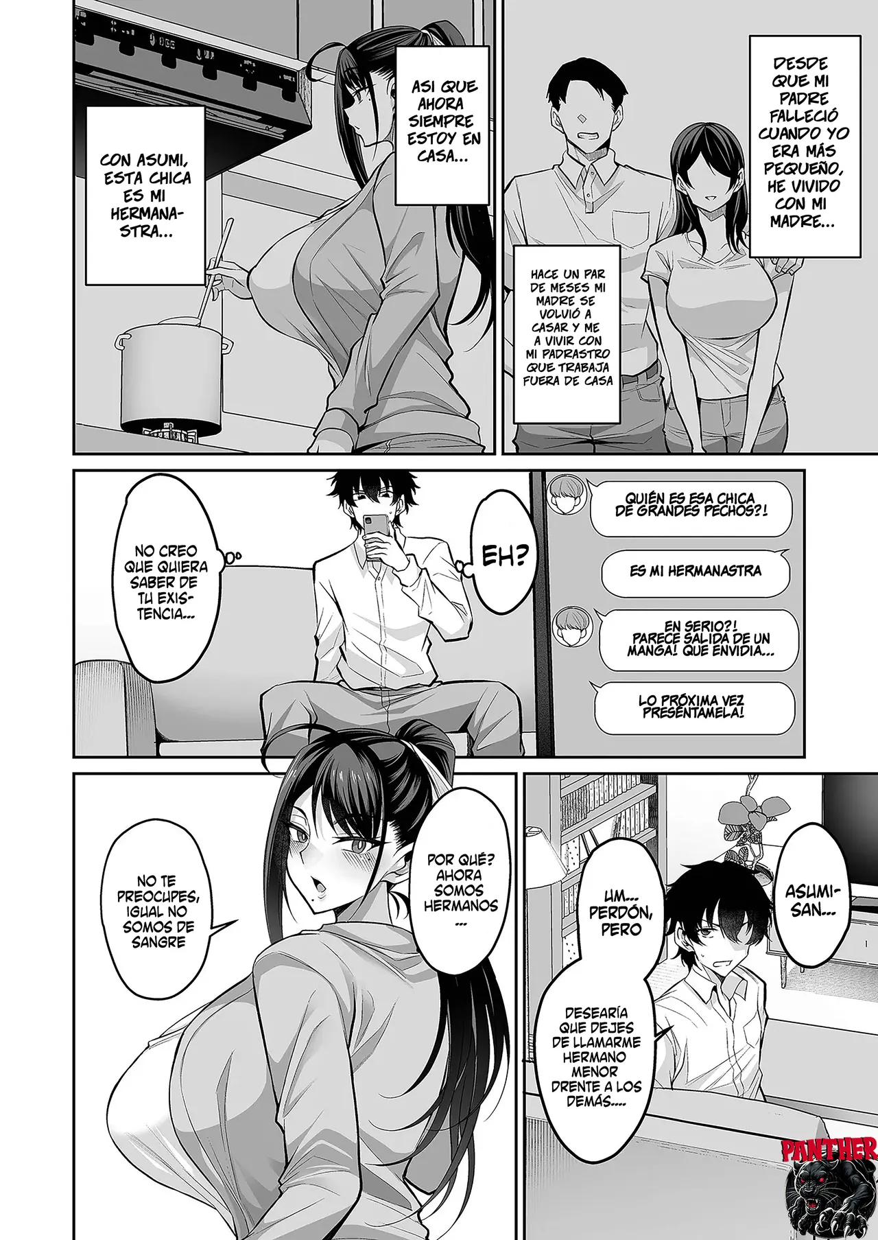 [Nishida Megane] COMIC Shigekiteki SQUIRT!! Vol. 64 | Mi media hermana quiere ser mi mama [Spanish] [Panther Scan] numero di immagine  3