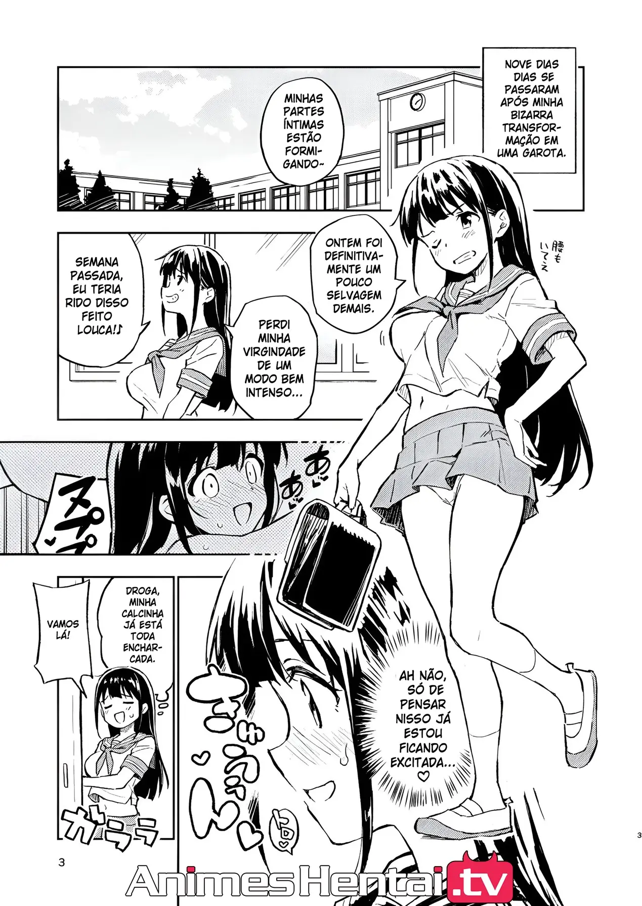 [Mirakoku (Yasumi Mirakichi)] 1-kagetsu Ninshin Shinakereba Otoko ni Modoreru Hanashi (2) [Portuguese-BR] [Digital] 이미지 번호 2