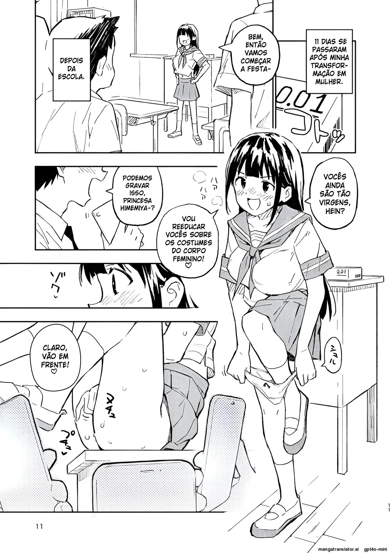 [Mirakoku (Yasumi Mirakichi)] 1-kagetsu Ninshin Shinakereba Otoko ni Modoreru Hanashi (2) [Portuguese-BR] [Digital] 이미지 번호 10