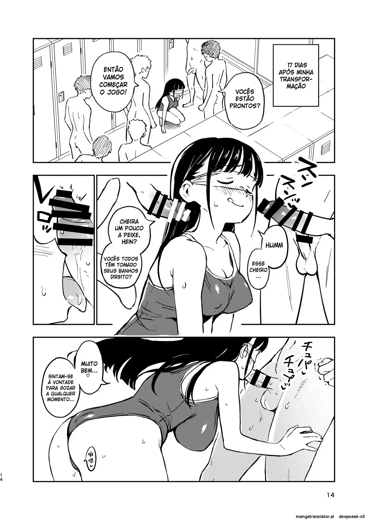 [Mirakoku (Yasumi Mirakichi)] 1-kagetsu Ninshin Shinakereba Otoko ni Modoreru Hanashi (3) [Portuguese-BR] Bildnummer 13