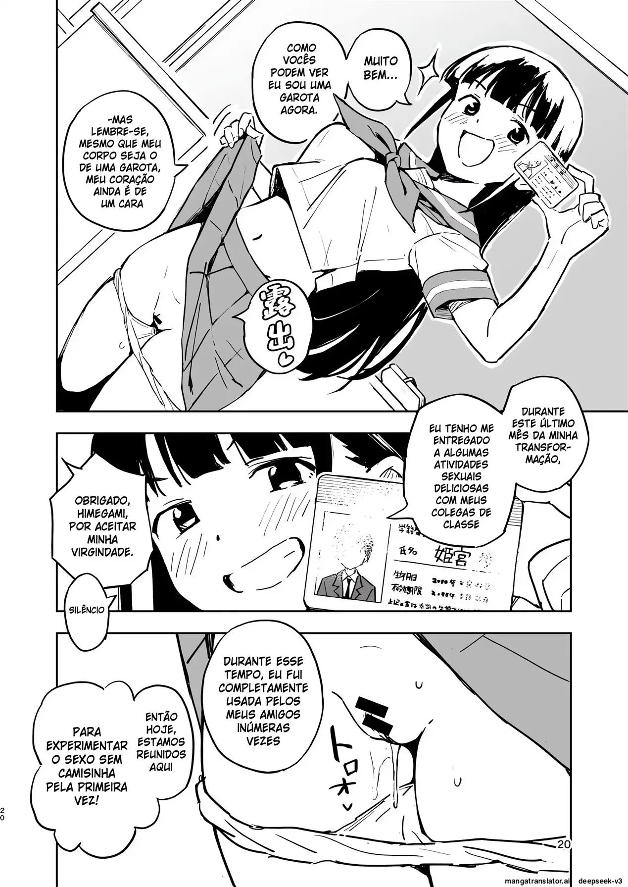 [Mirakoku (Yasumi Mirakichi)] 1-kagetsu Ninshin Shinakereba Otoko ni Modoreru Hanashi (3) [Portuguese-BR] Bildnummer 19