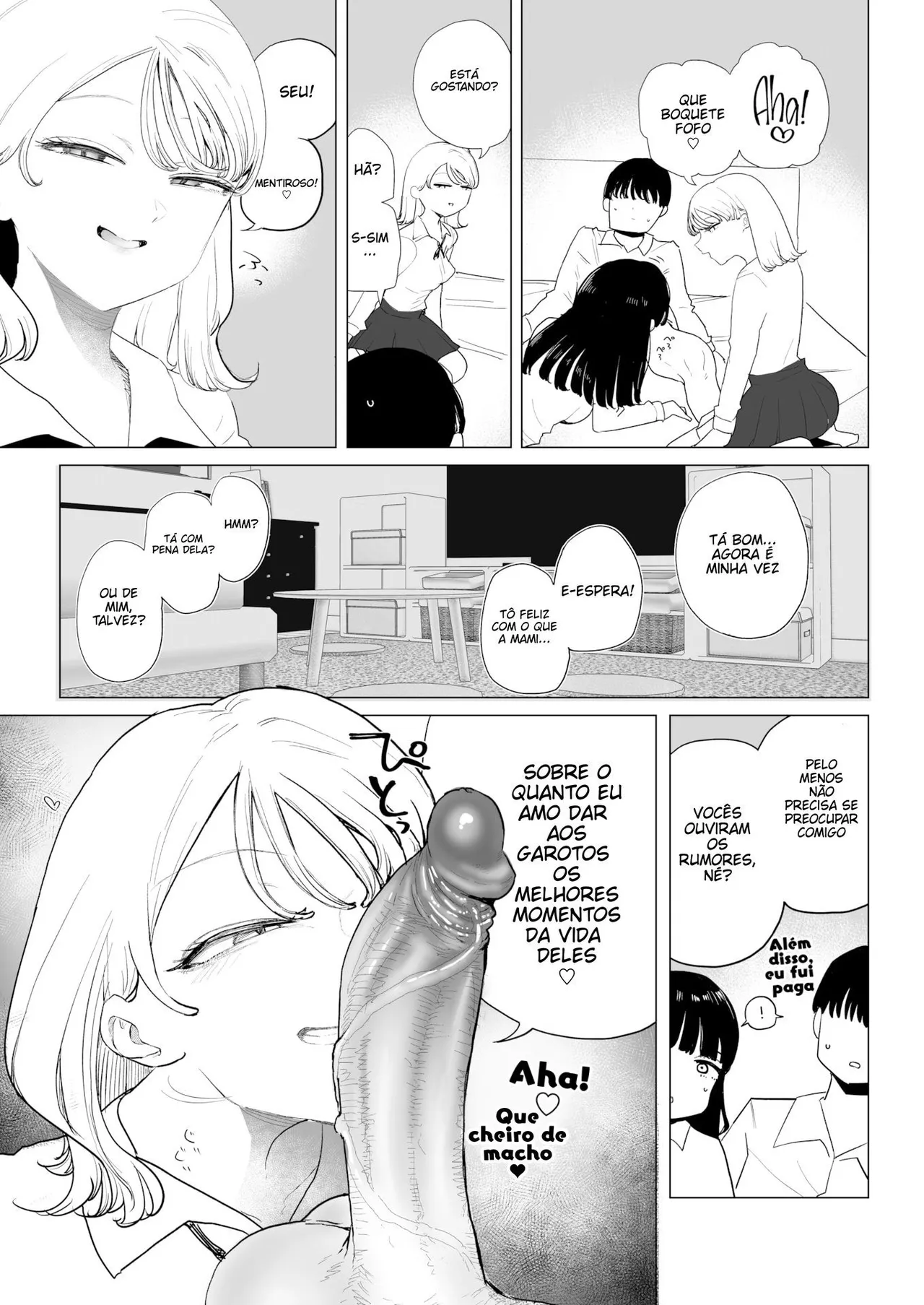 [Kanari Tokusaku] Kanojo ga Classmate o Tsuretekita! - Let's study blow job (COMIC X-EROS #100) [Portuguese-BR] [Digital] Bildnummer 5