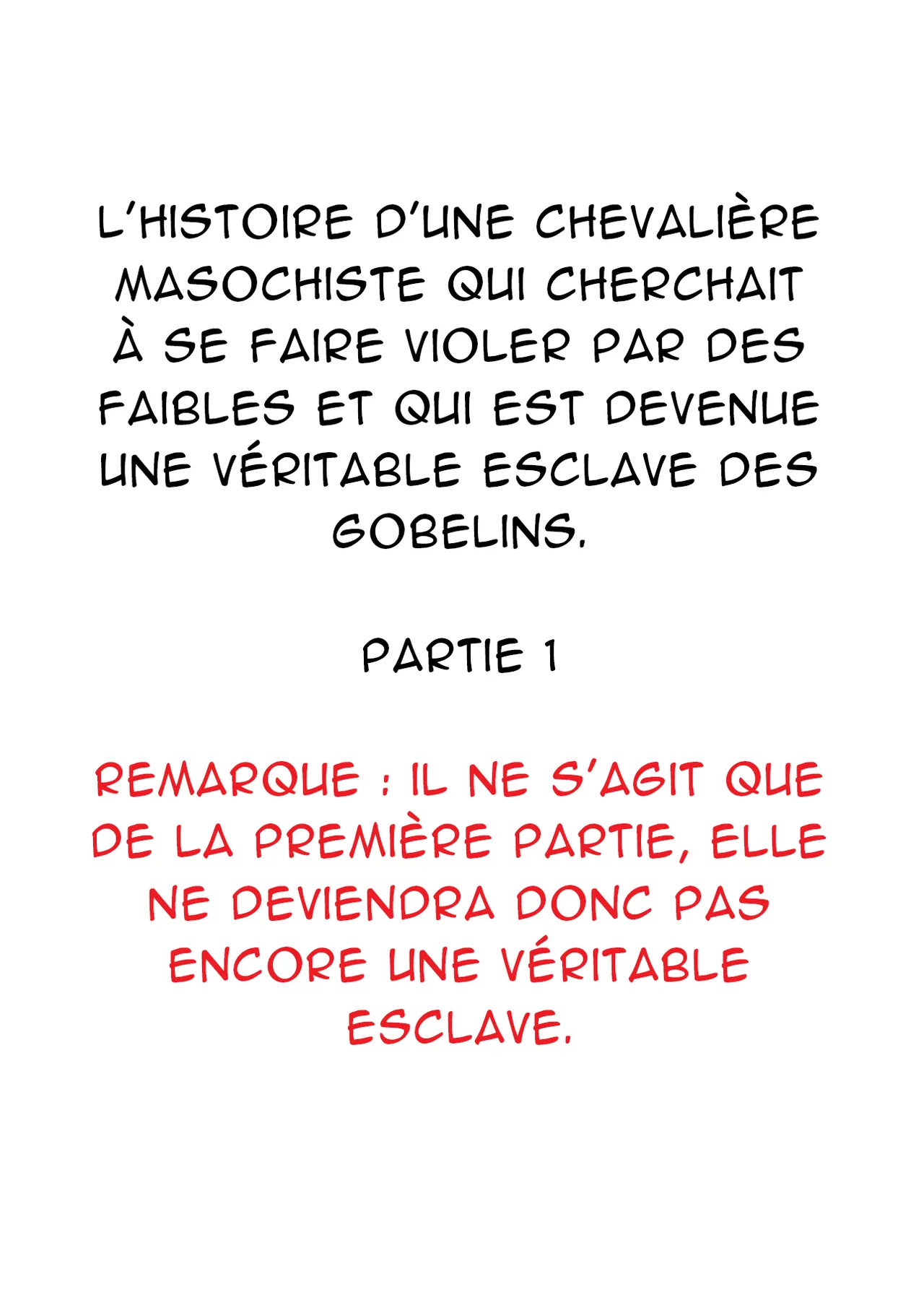 [yamabatake] Zako-kan Nerai no Do-M Onna Kishi ga Hontou ni Goblin Dorei ni Sareru Hanashi Zenpen Part 1 [French][AkroDa] Bildnummer 2