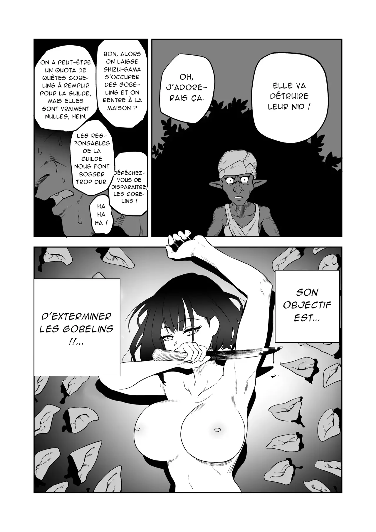 [yamabatake] Zako-kan Nerai no Do-M Onna Kishi ga Hontou ni Goblin Dorei ni Sareru Hanashi Zenpen Part 1 [French][AkroDa] Bildnummer 13