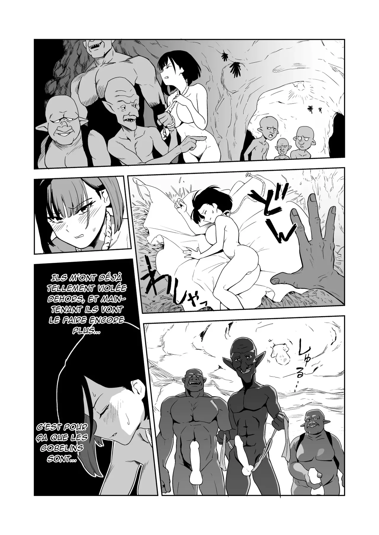 [yamabatake] Zako-kan Nerai no Do-M Onna Kishi ga Hontou ni Goblin Dorei ni Sareru Hanashi Zenpen Part 1 [French][AkroDa] Bildnummer 19