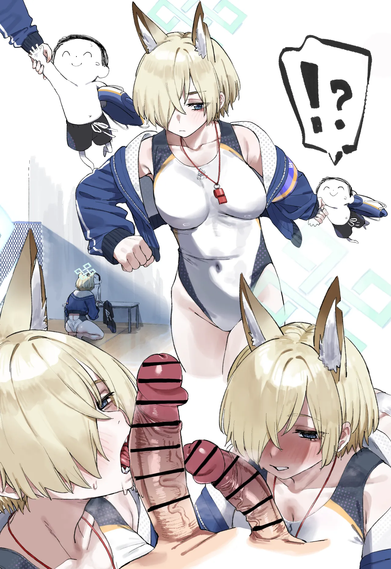 [LonkLink] 水着秘密フェラ (ブルーアーカイブ) Bildnummer 1