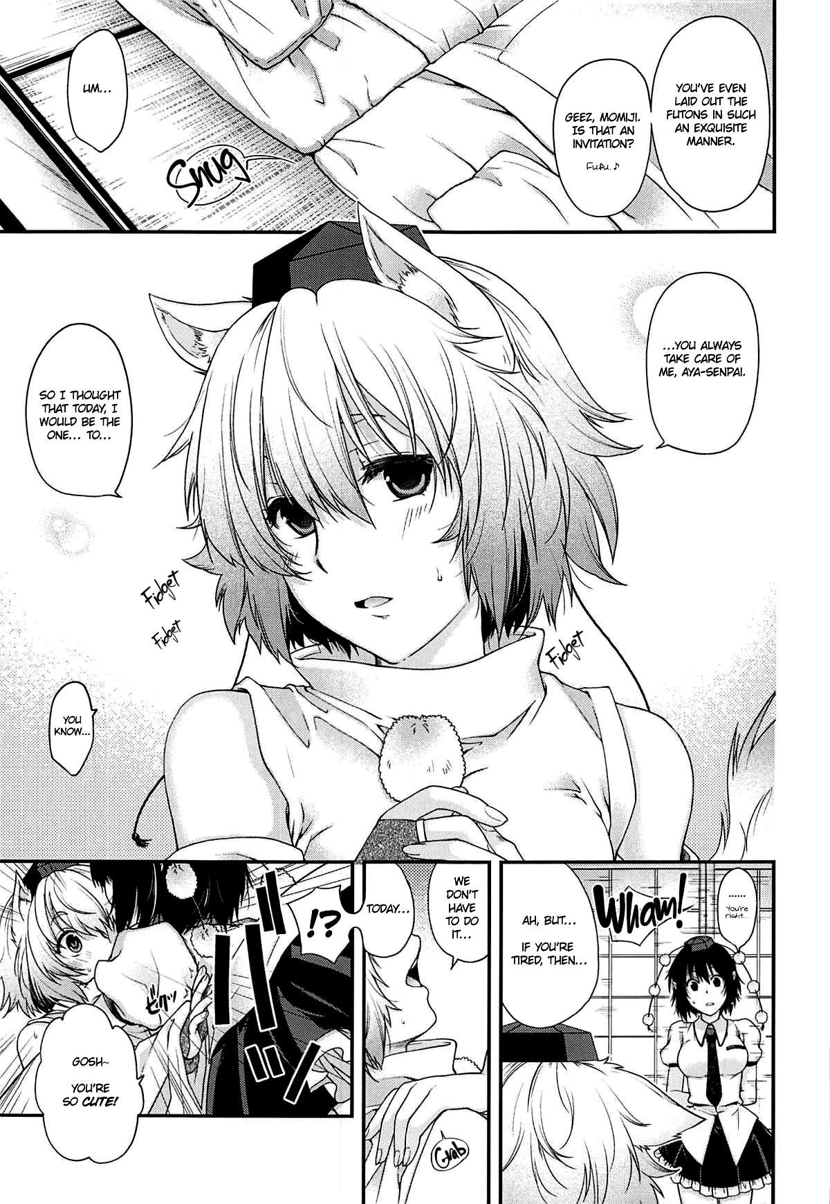 (C84) [HMA (Hiyoshi Hana)] Yotogi Momiji | Sleeping with Momiji (Touhou Project) [English] [cutegyaruTL] изображение № 8