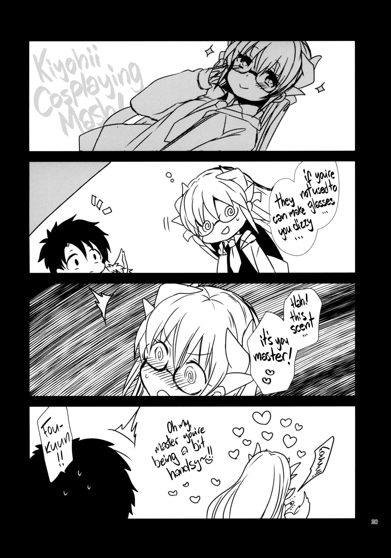 (C93) [Mamedaifukuya (Mameko)] Kosupure Kiyo hiーto | Cosplay Kiyohii (Fate/Grand Order) [English] [Black Grimoires] image number 20