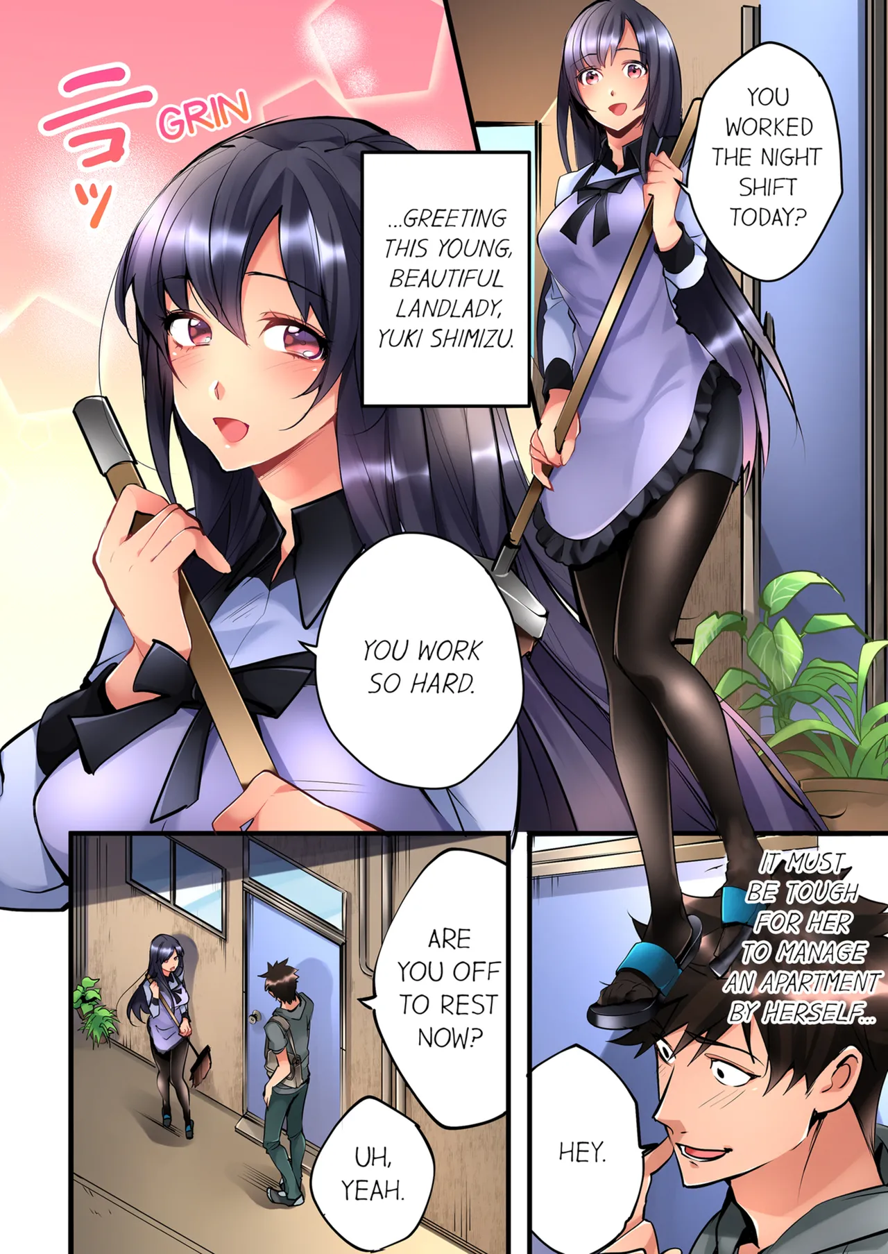 [Hatokonro] Onnanoko ga Ochita Saki wa, Ore no Musuko no Sakippo deshita | What She Fell On Was the Tip of My Dick Vol. 1 [English] [Decensored] [Ongoing] numero di immagine  4