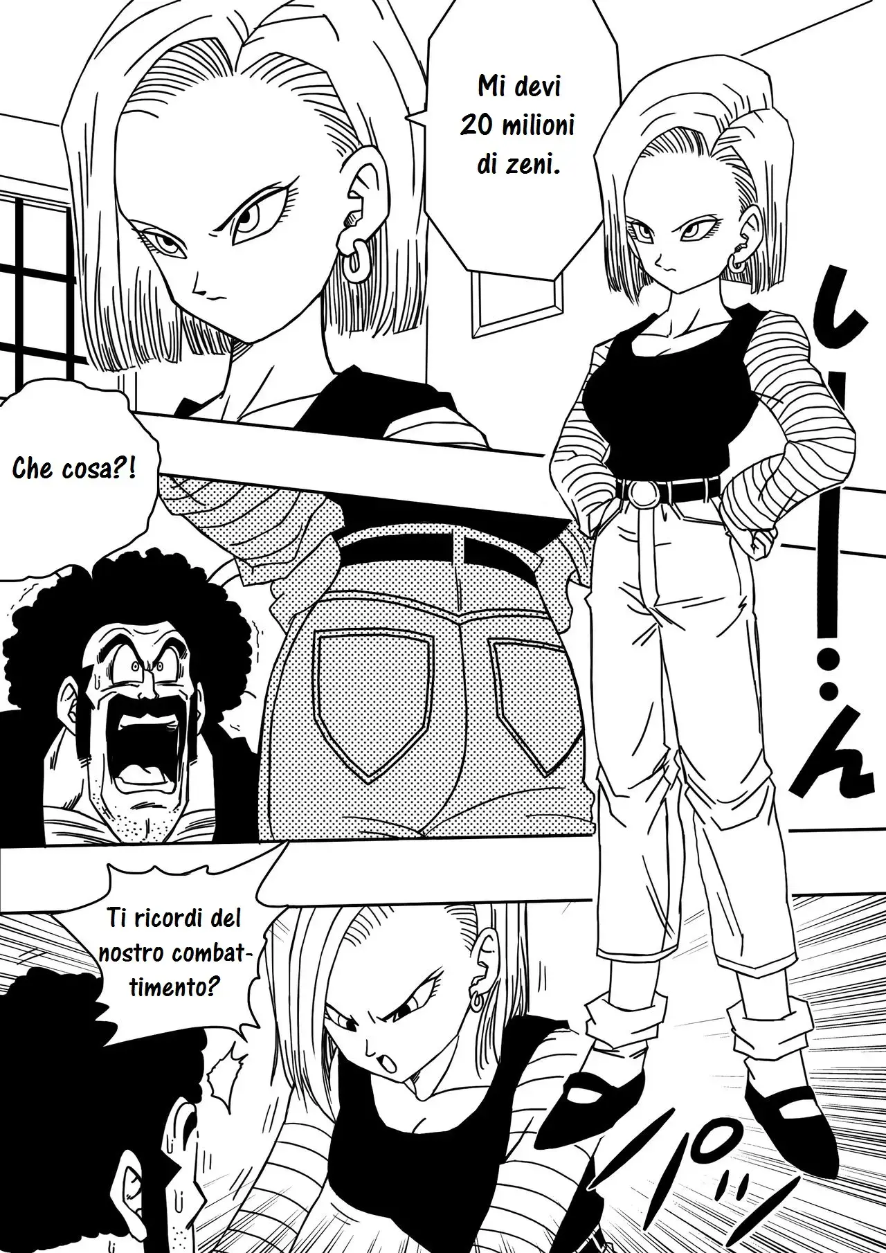 [Yamamoto] Mr. Satan vs Android 18 | Mr Satan Contro C-18 (Dragon Ball Z) [Italian] image number 3