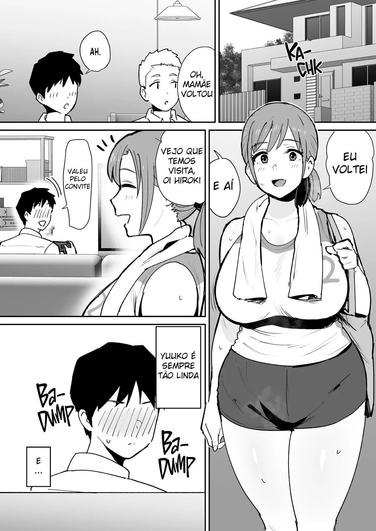 [Shimofuri Niku (Shimofuri)] Yuujin no Haha wa Dekachin ni Yowai | A Mãe do Meu Amigo Tem Uma Fraqueza Por Pau Grande [Portuguese-BR] {MundoHentaiOficial.com} image number 2