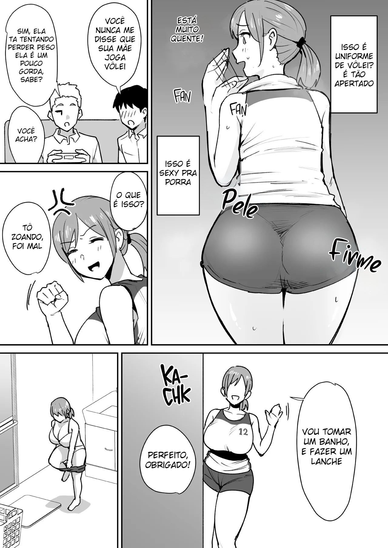 [Shimofuri Niku (Shimofuri)] Yuujin no Haha wa Dekachin ni Yowai | A Mãe do Meu Amigo Tem Uma Fraqueza Por Pau Grande [Portuguese-BR] {MundoHentaiOficial.com} image number 3