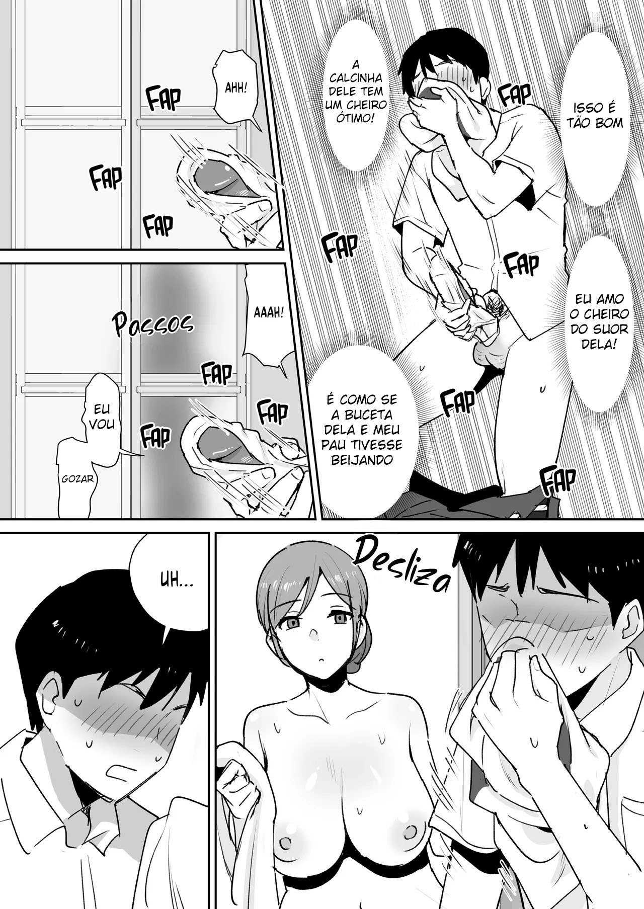 [Shimofuri Niku (Shimofuri)] Yuujin no Haha wa Dekachin ni Yowai | A Mãe do Meu Amigo Tem Uma Fraqueza Por Pau Grande [Portuguese-BR] {MundoHentaiOficial.com} image number 8