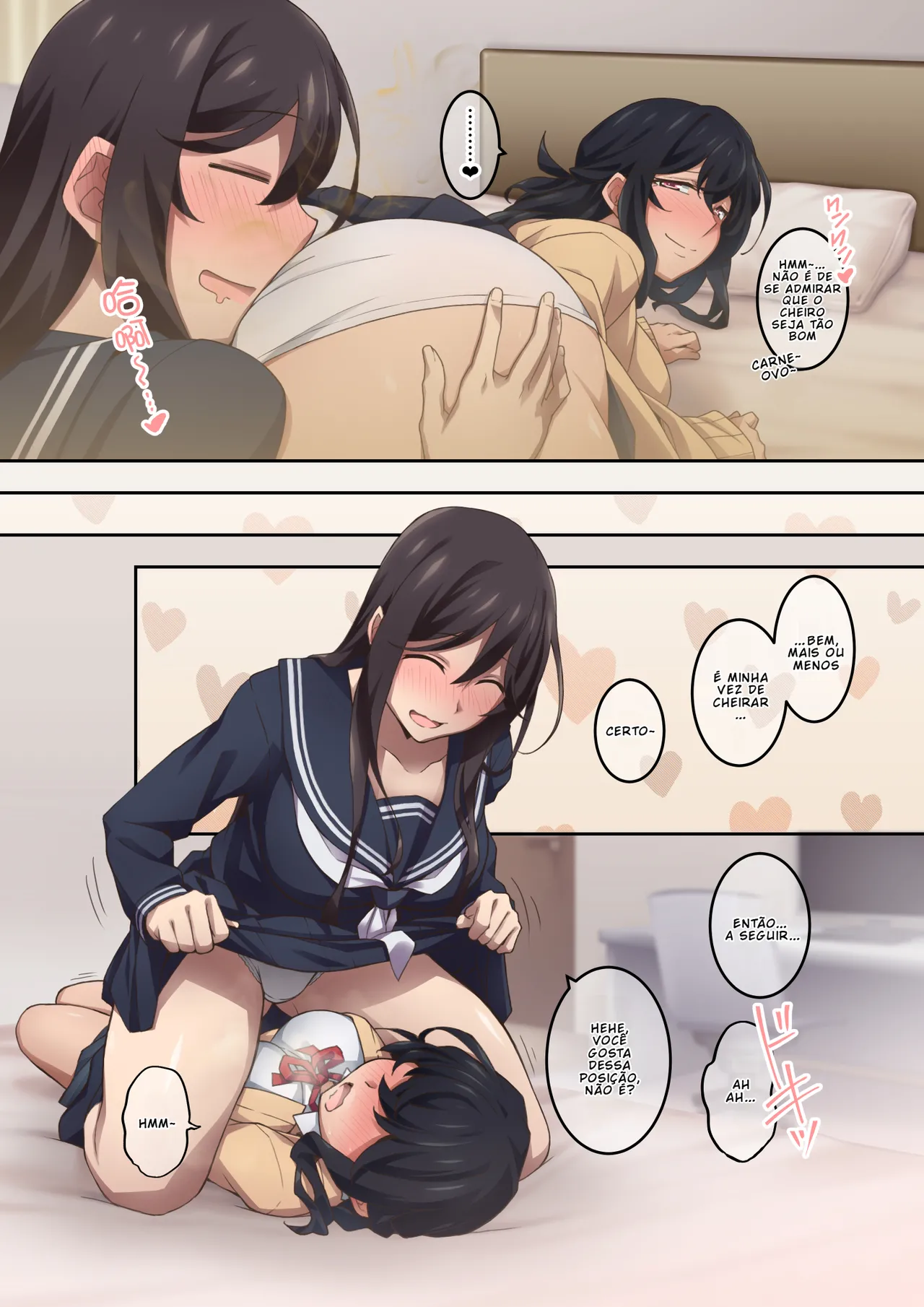 [Kaori no Chikara (Kaze no Koe)] Jitsu wa Onara Play ga Shumi no S na Tomodachi Doushi ga Kagaseatte Mitara Numatta Ken [Portuguese-BR] [BLACKSUB] image number 3