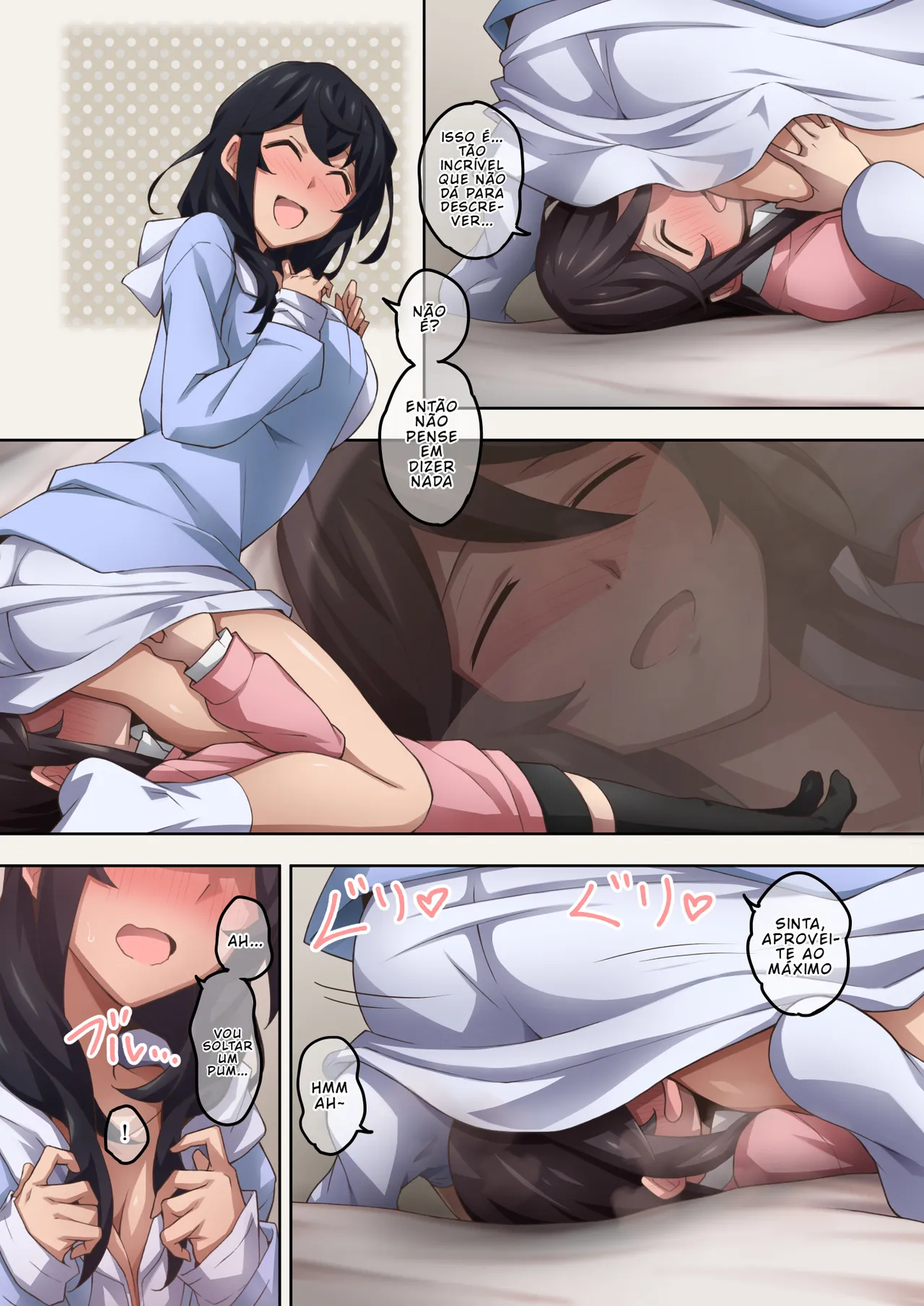 [Kaori no Chikara (Kaze no Koe)] Jitsu wa Onara Play ga Shumi no S na Tomodachi Doushi ga Kagaseatte Mitara Numatta Ken [Portuguese-BR] [BLACKSUB] image number 44