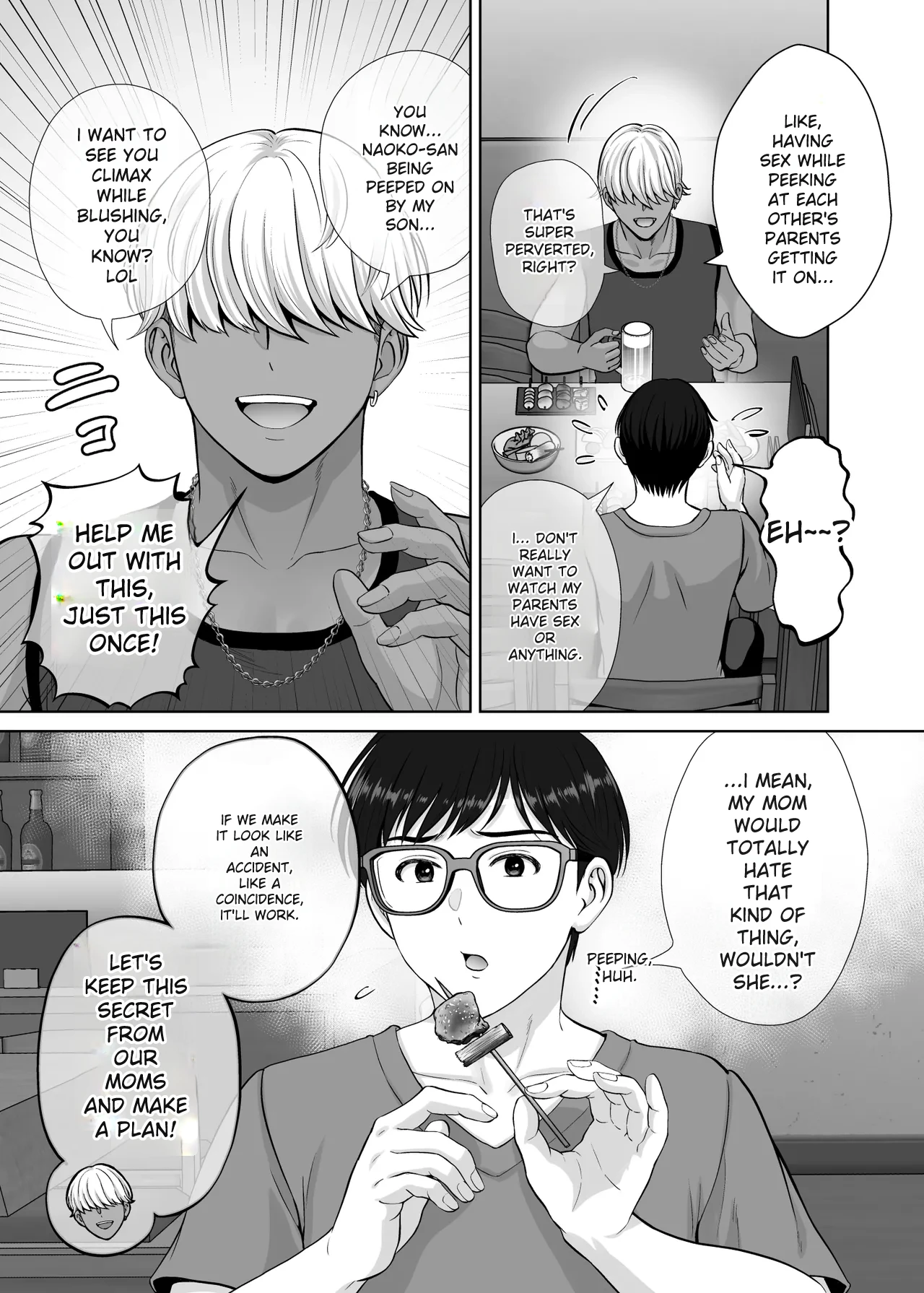 [Melon no Hoshiboshi (Hoshiduki Melon)] Haha Swapping 2 ~Kaa-chan o Koukanshite Iratsuita Ore no Yabai Shitto no Hanashi~ [English] 图片编号 116