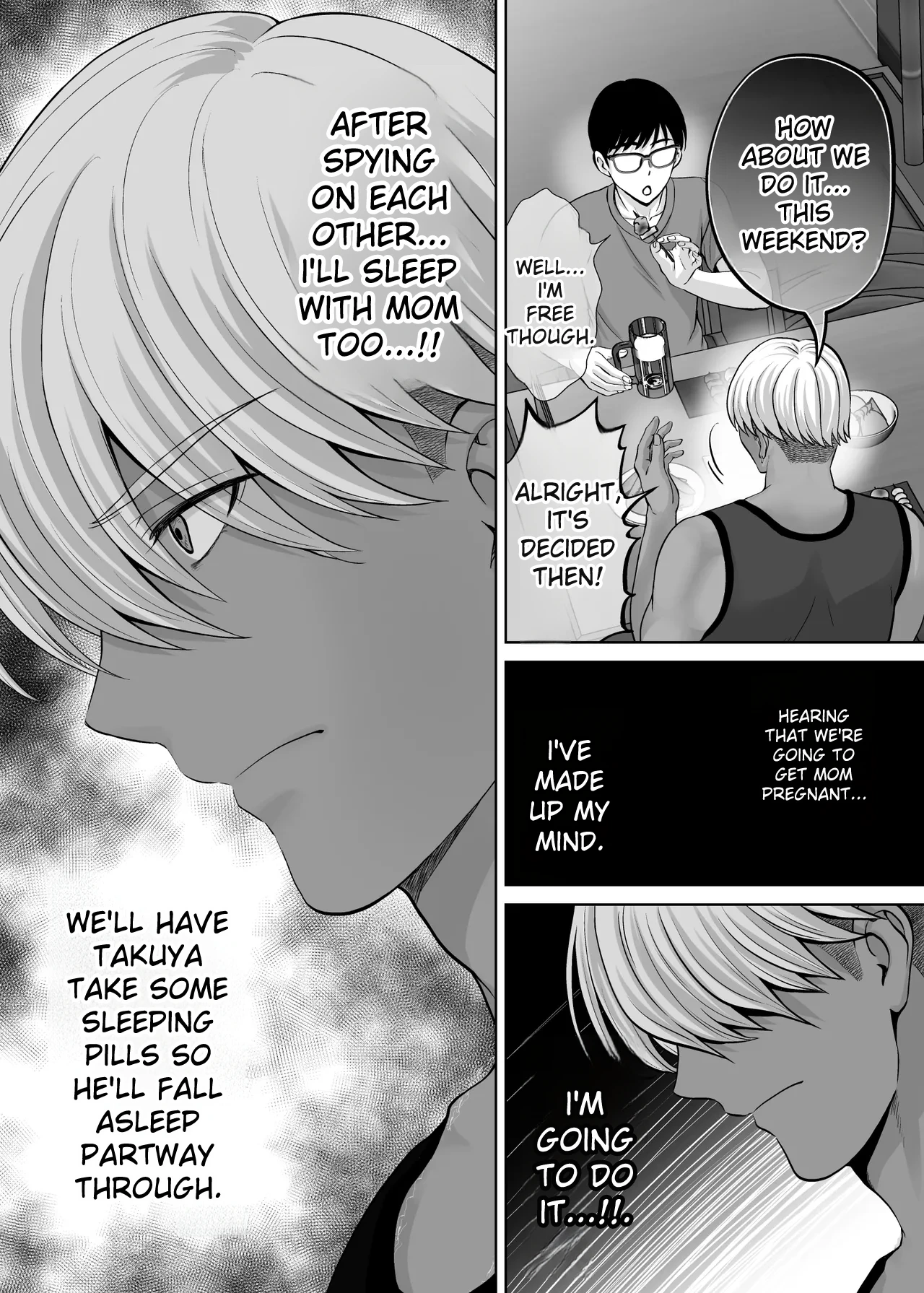 [Melon no Hoshiboshi (Hoshiduki Melon)] Haha Swapping 2 ~Kaa-chan o Koukanshite Iratsuita Ore no Yabai Shitto no Hanashi~ [English] 图片编号 121