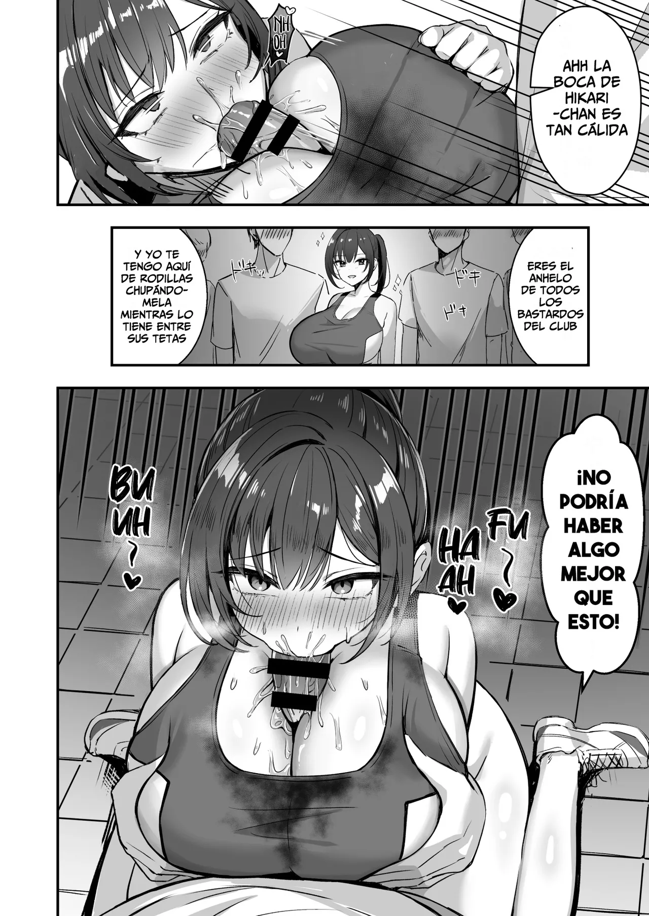 [Azarashi no Otoshimono (Marumai)] Bakunyuu na Rikujoubu no Kanojo, Senpai ni wa Sakaraemasen [Español] Bildnummer 19