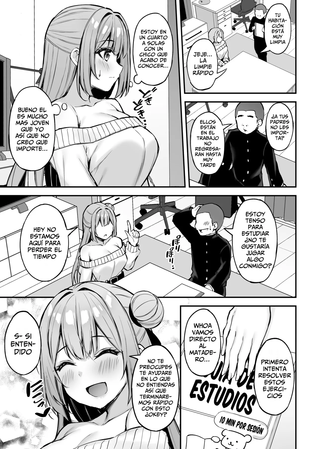 [Mofurentei (Xe)] Itsumo Yasashii Onee-san wa Boku no Inai Aida ni [Spanish] [Leisure] [Digital] image number 14