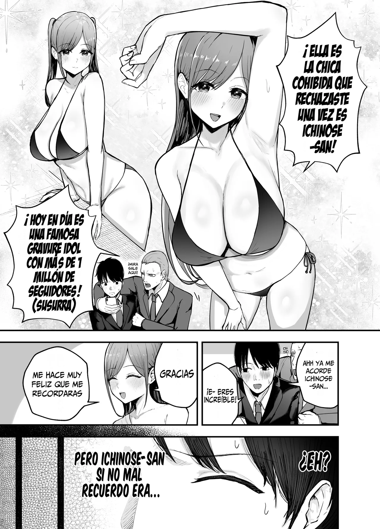 [Baketsu Purin] "Omae ga Futta InCha Onna, Ima ja Followers Hyakuman-nin Goe no Bakunyuu Gravure Idol dazo? w" —Kanojo no Iru Ore o Muchimuchi Bakunyuu Body de Yuuwaku shite kite Gyaku NTR— [Español] image number 4