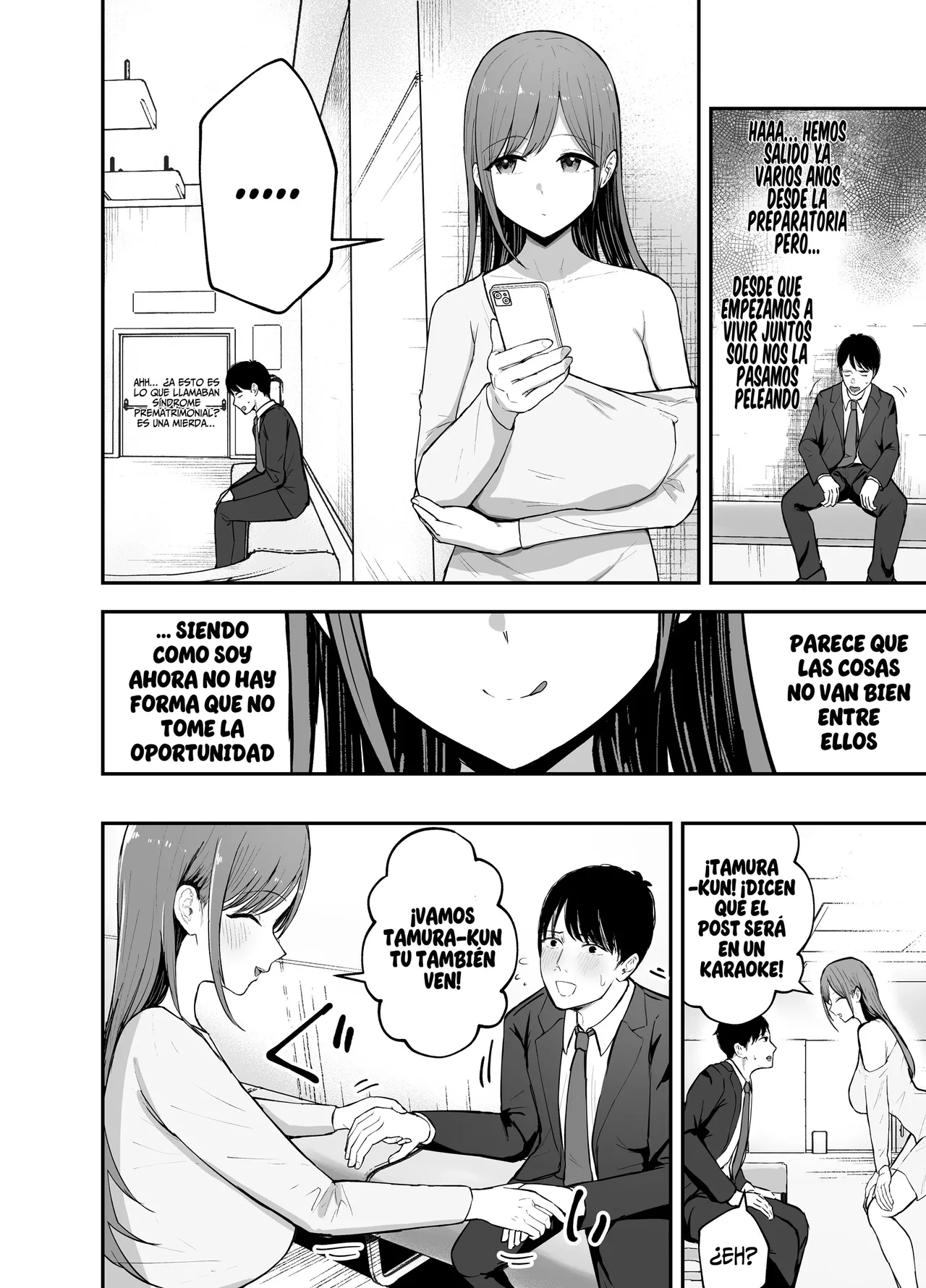 [Baketsu Purin] "Omae ga Futta InCha Onna, Ima ja Followers Hyakuman-nin Goe no Bakunyuu Gravure Idol dazo? w" —Kanojo no Iru Ore o Muchimuchi Bakunyuu Body de Yuuwaku shite kite Gyaku NTR— [Español] image number 13