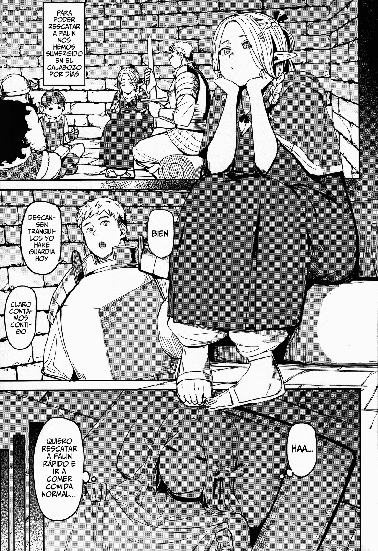 (C106) [North70 (Nanao Yukiji)] Chin Ochi Donkusa Elf (Dungeon Meshi) [Spanish] image number 2