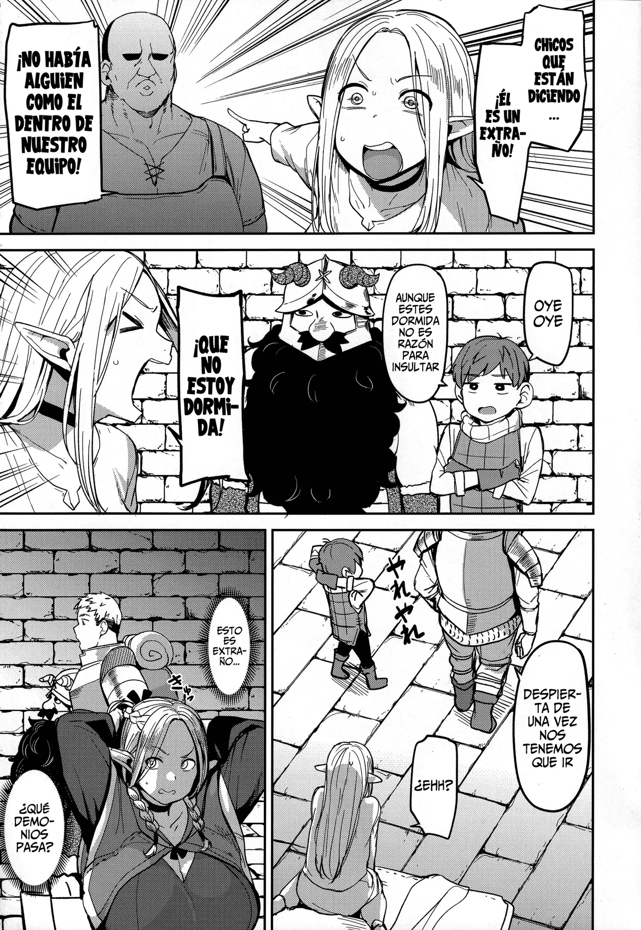 (C106) [North70 (Nanao Yukiji)] Chin Ochi Donkusa Elf (Dungeon Meshi) [Spanish] image number 4