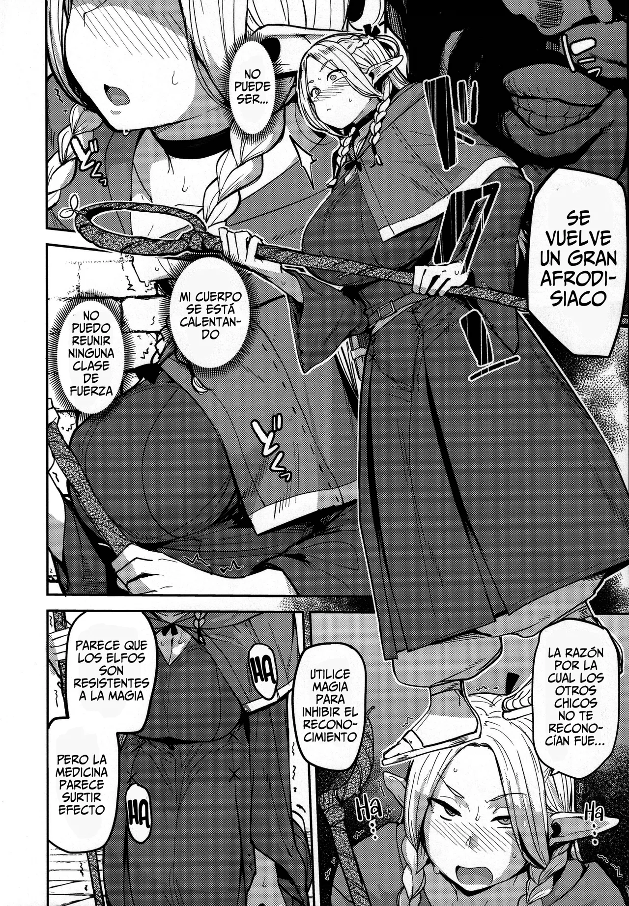 (C106) [North70 (Nanao Yukiji)] Chin Ochi Donkusa Elf (Dungeon Meshi) [Spanish] image number 9