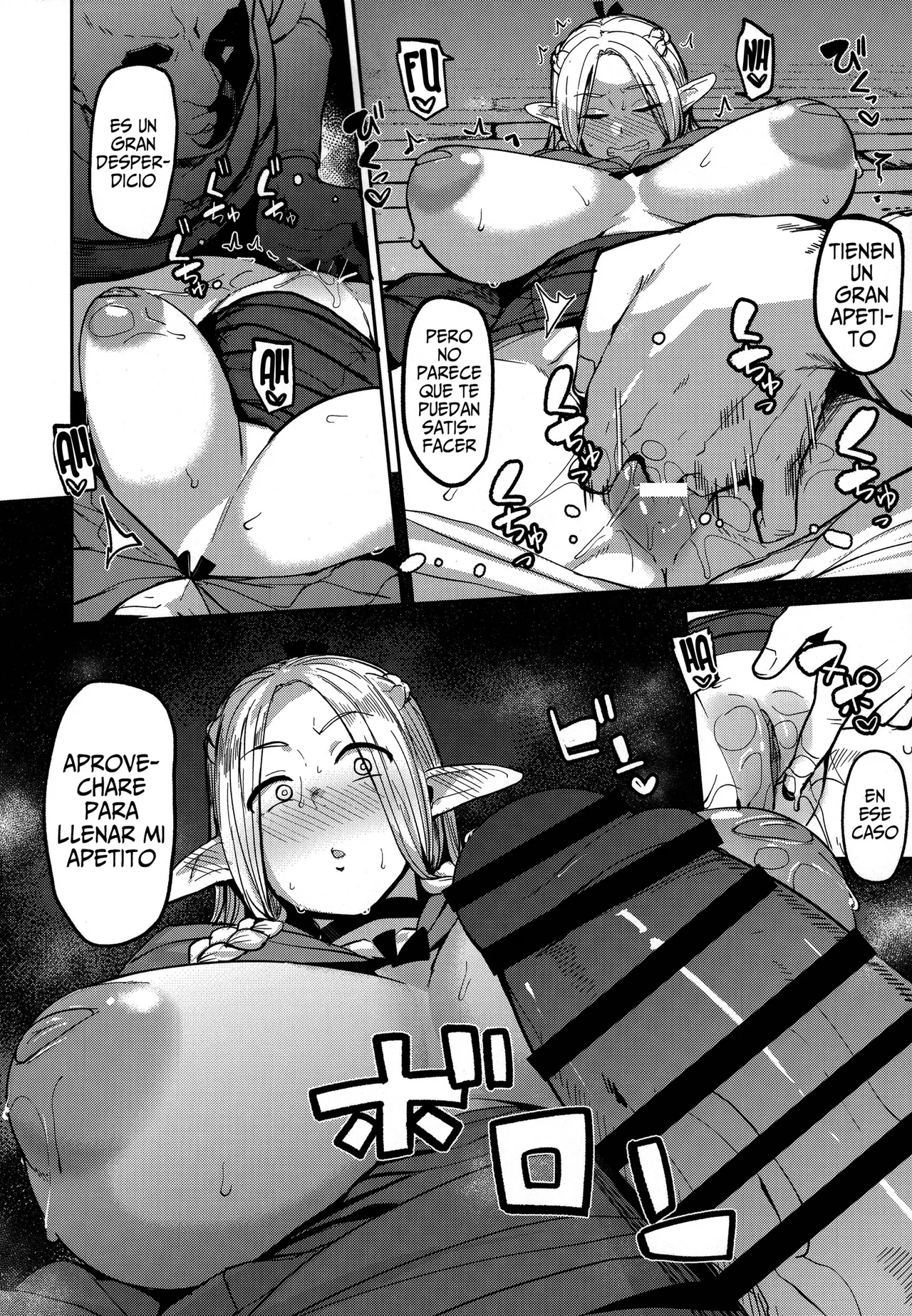 (C106) [North70 (Nanao Yukiji)] Chin Ochi Donkusa Elf (Dungeon Meshi) [Spanish] image number 13