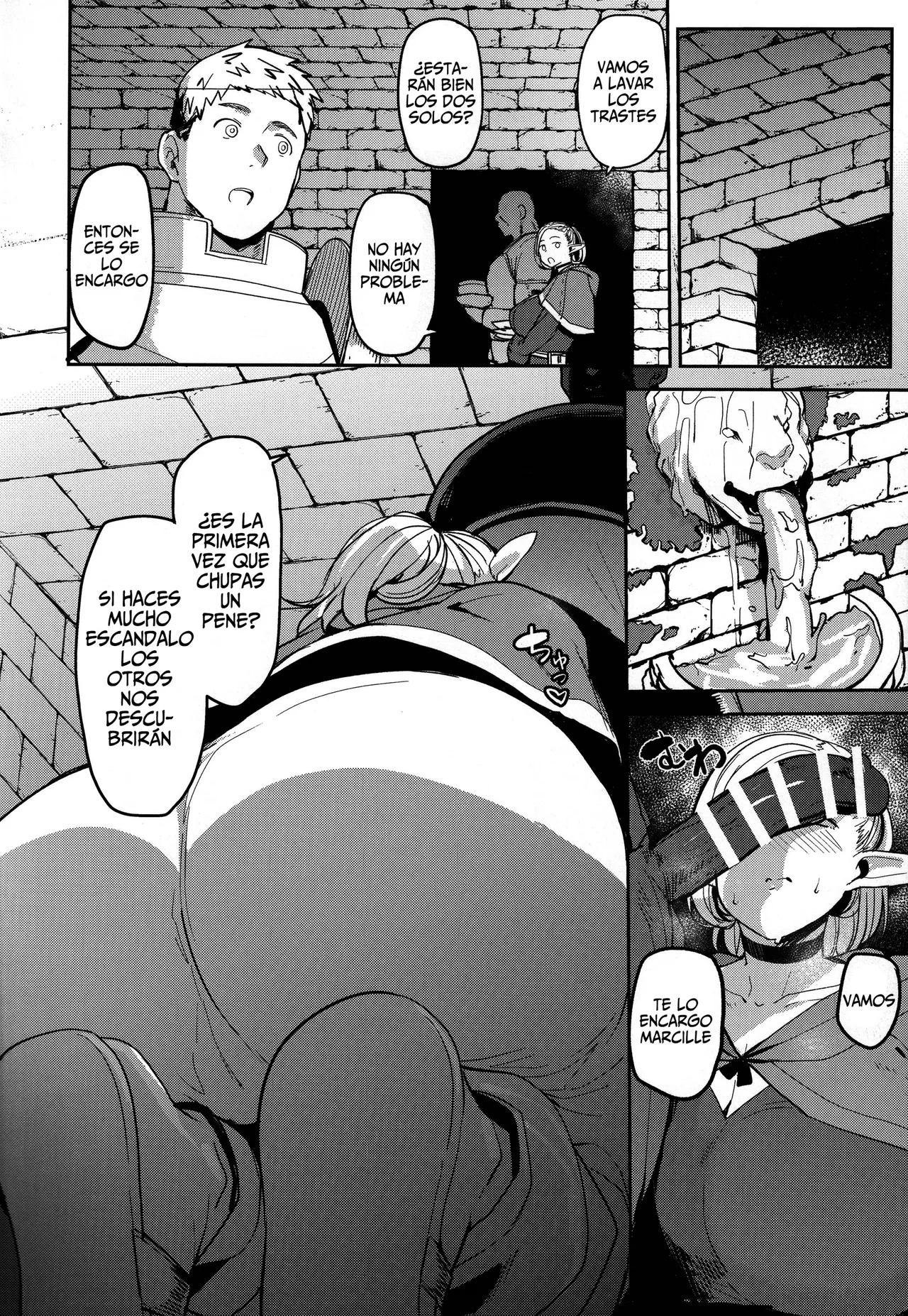 (C106) [North70 (Nanao Yukiji)] Chin Ochi Donkusa Elf (Dungeon Meshi) [Spanish] image number 23