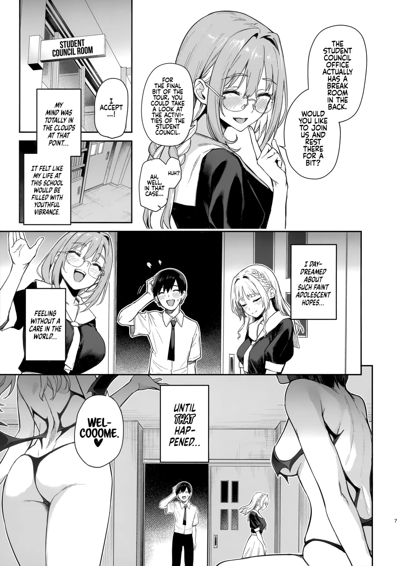 (C104) [Anmitsuyomogitei (Michiking)] Succubus Seitokai Shiko Shiko Shikkoubu | Succubus Student Council Milking Club [English] [Coffedrug] [Decensored] 이미지 번호 7